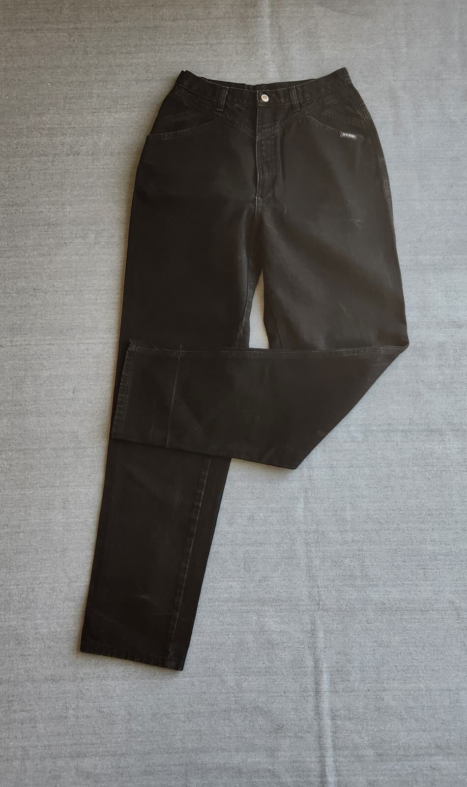 Vintage Rockies Y-York High Rise Jeans Bareback Cotton Black Women 15/16 X-Long