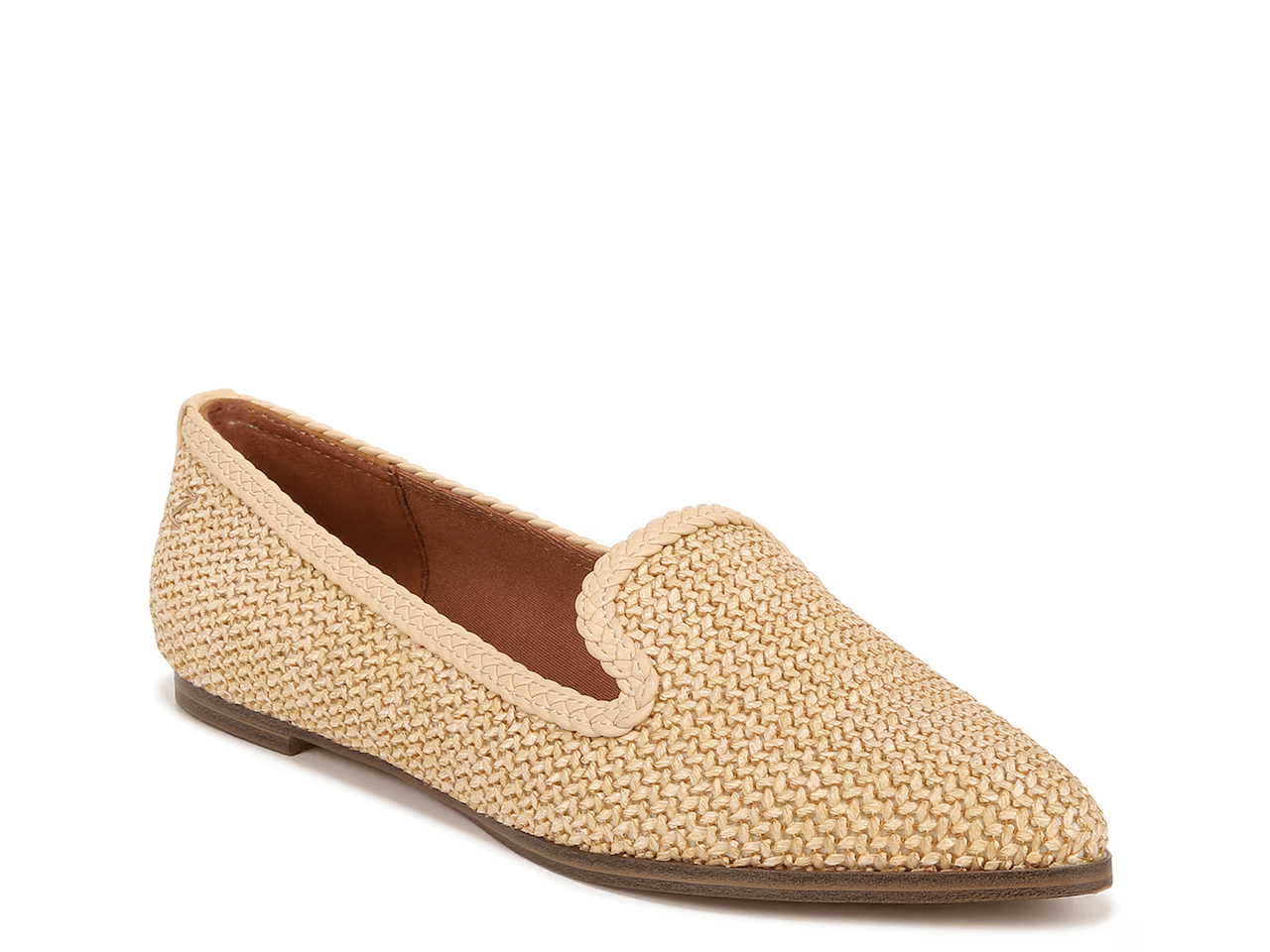 NWoB Zodiac $80 Hill Loafer Flat Woven Braided Foam Footbed Natural Beige US7M