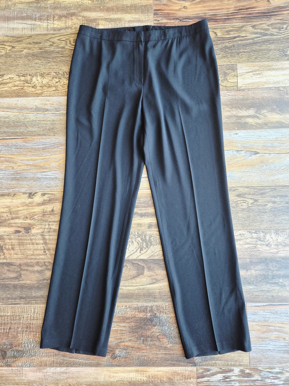 ESCADA Torah Straight-Leg Dress Pants High Rise Black Womn's 44