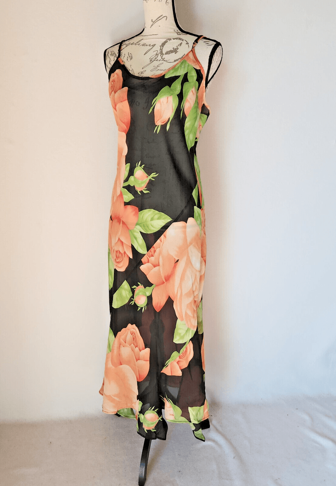 Vintage NWT Victoria's Secret Collection Floral Maxi Slip Dress Multicolor Sz.L