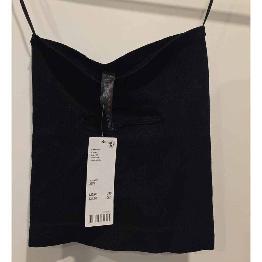 Urban Outfitters Black Ribbed Tube Top
