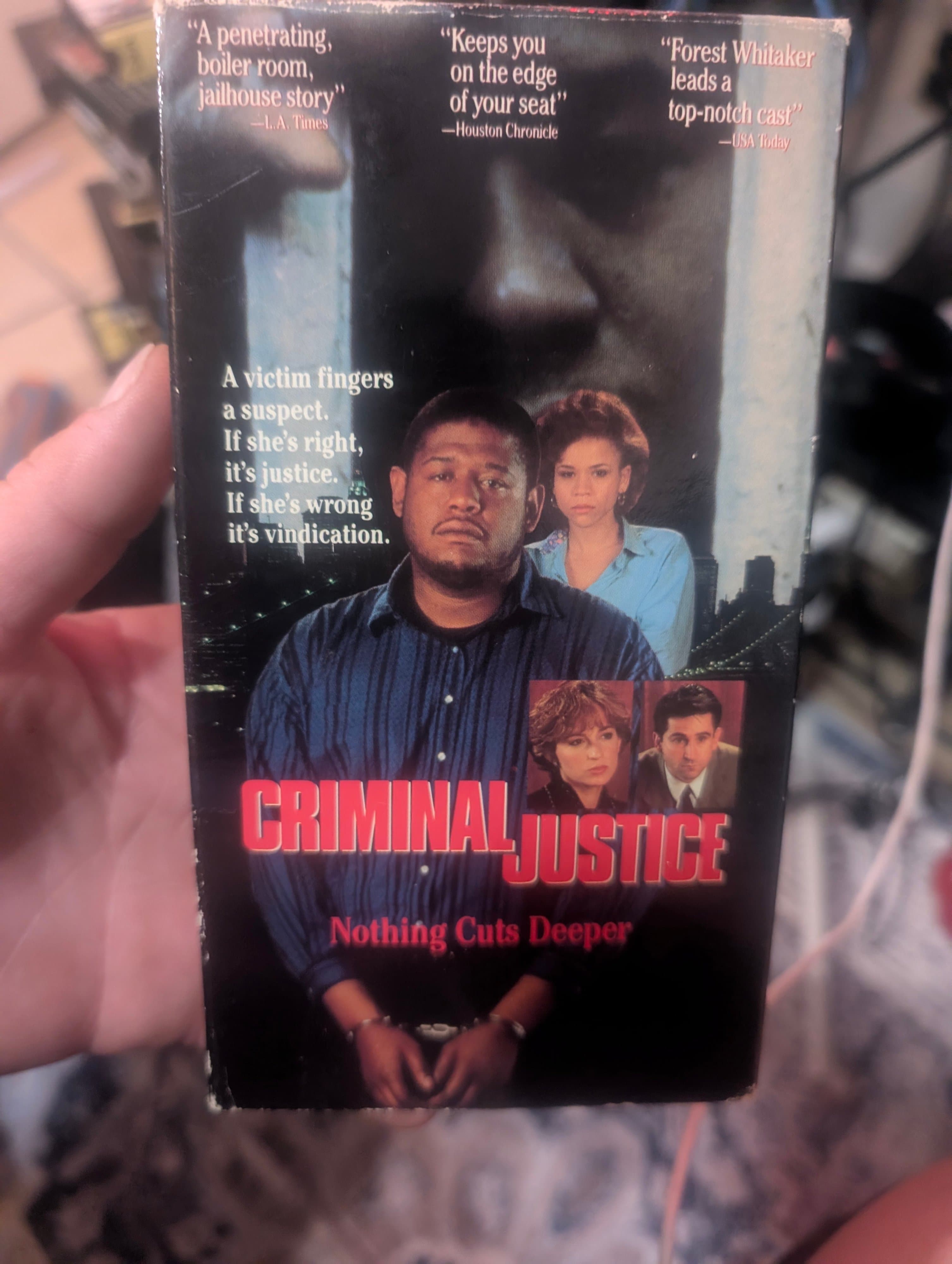 Criminal Justice VHS Forest Whitaker