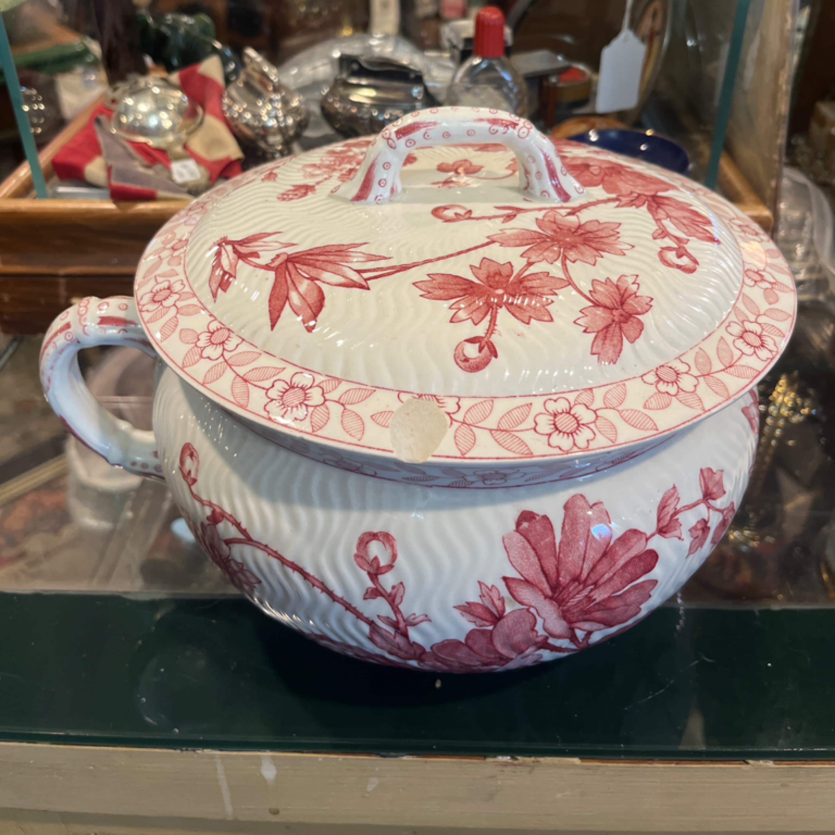 Antique Ridgways Chester Pattern Covered Tureen 9” - Regular