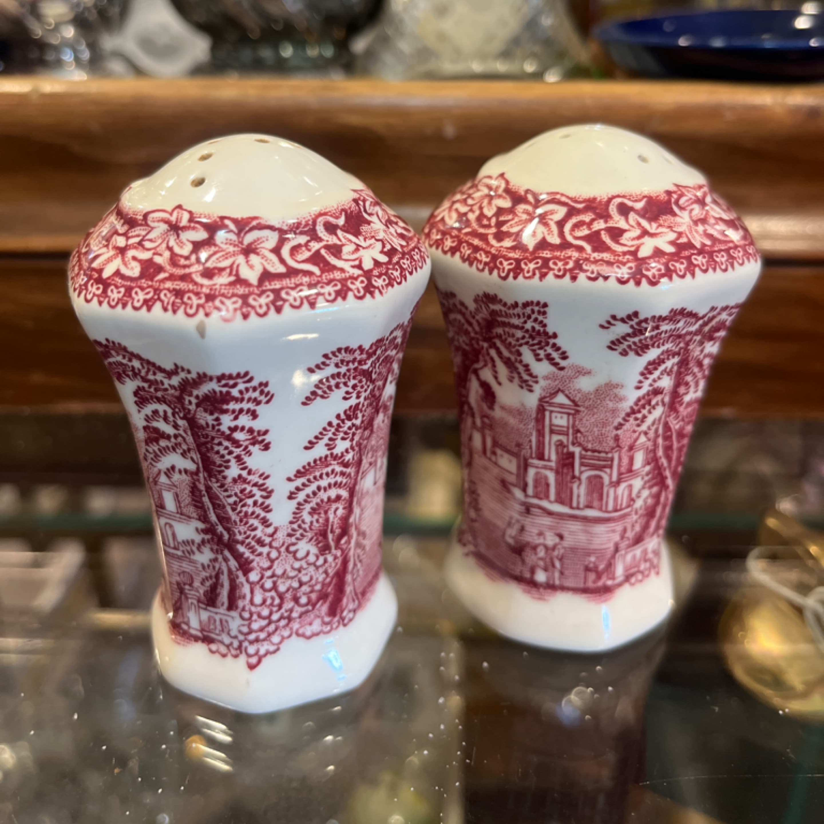 Royal Tudor Ware “Olde England” Salt & Pepper Shakers - Regular