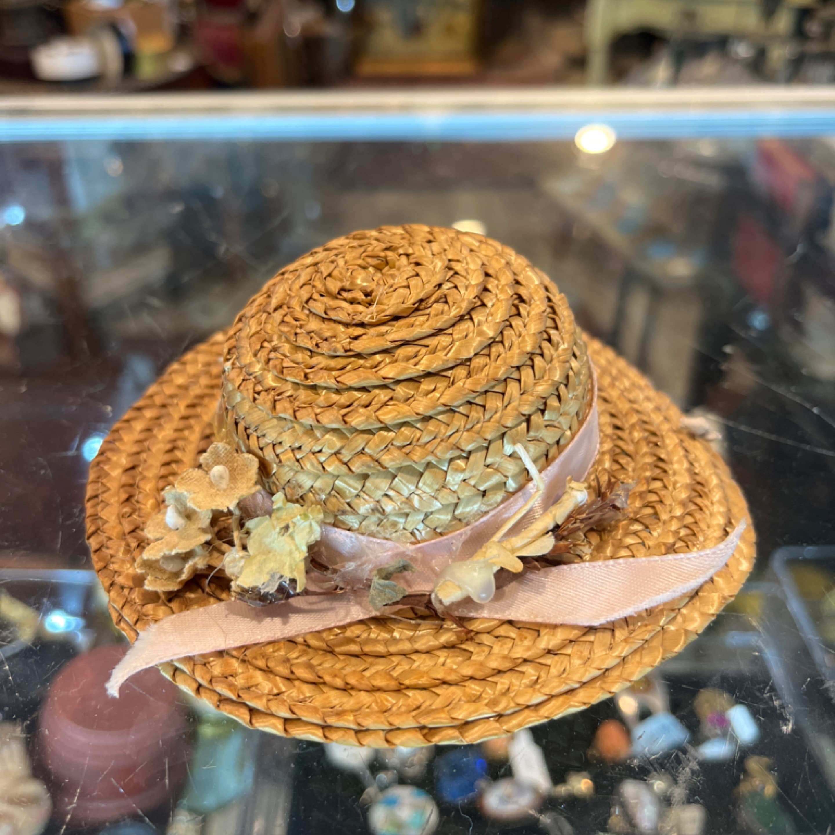 Woven straw doll hat 941 - Regular