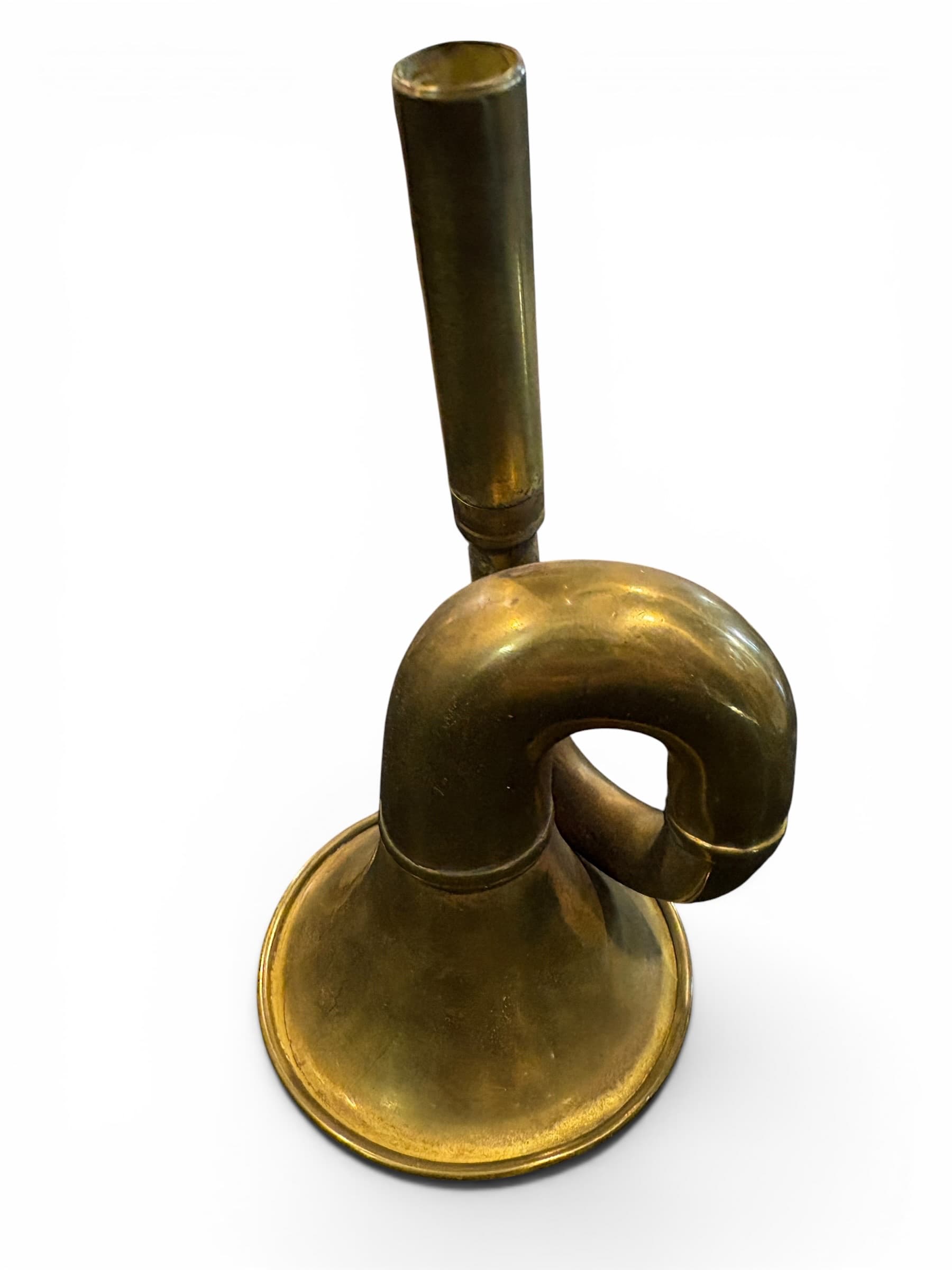 Vintage Brass Automobile Bulb Horn Trumpet — AS IS (941) - Regular - Image 1