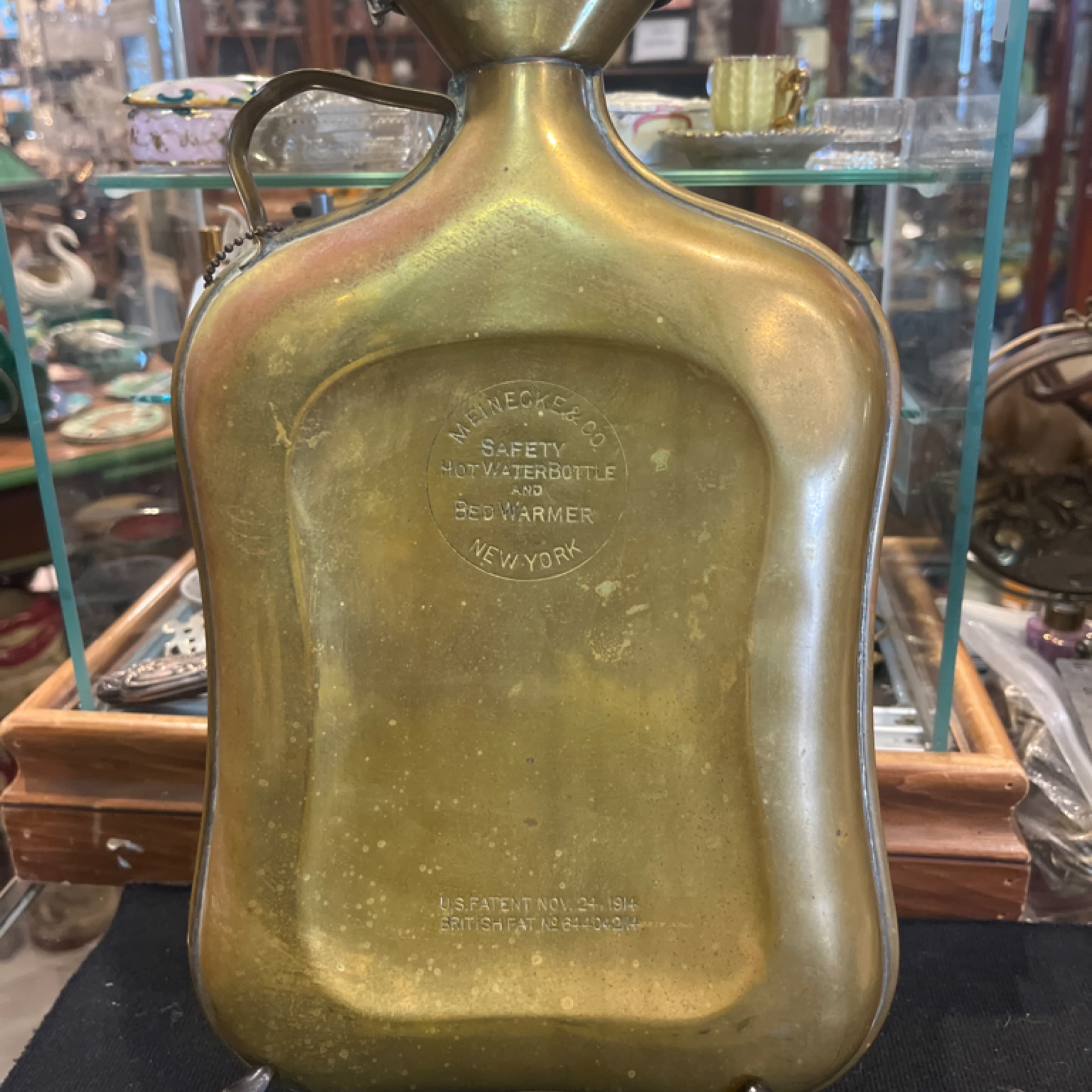 Meinecke & Co. Brass Hot Water Bottle / Bed Warmer, 1914 - Regular - Image 1
