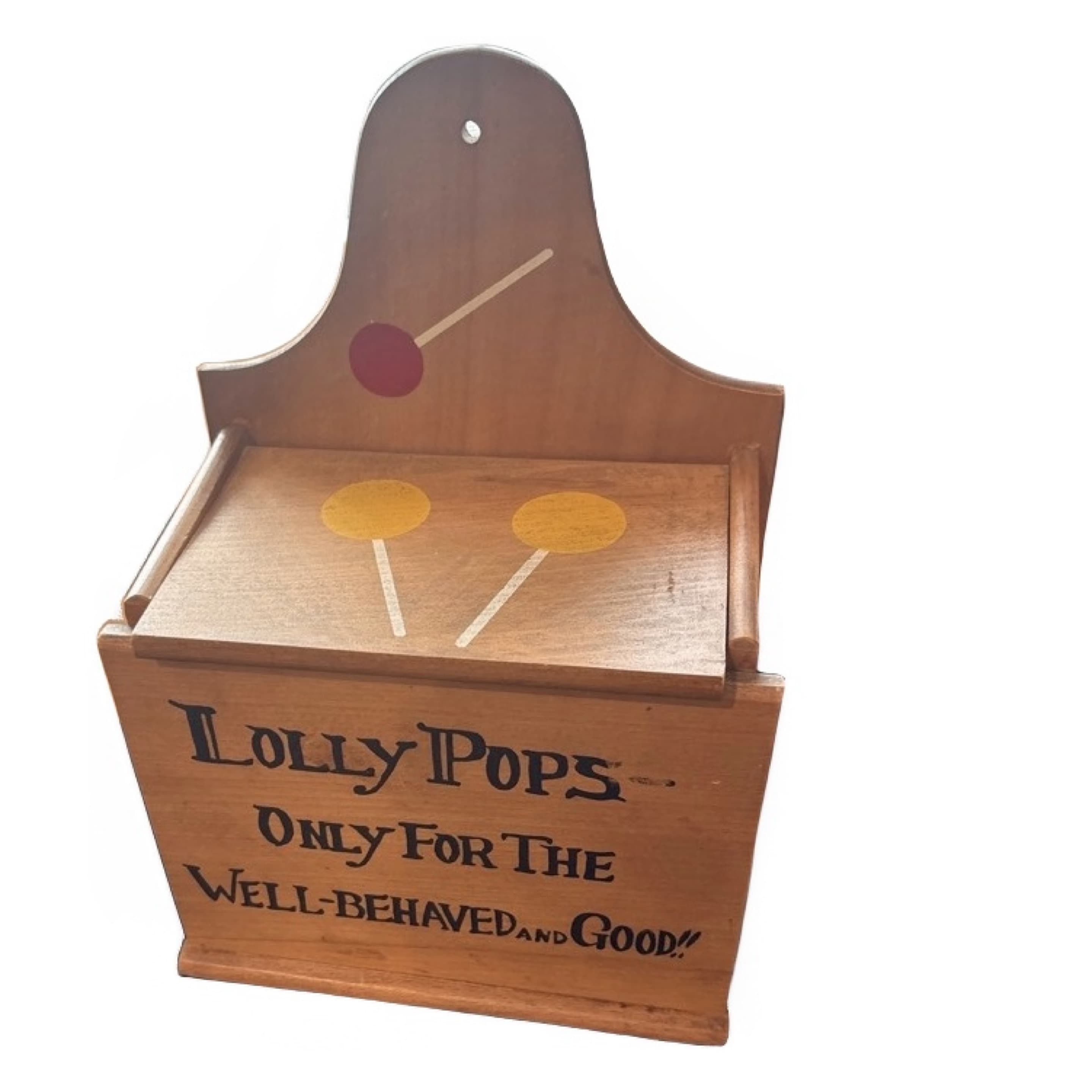 Lolly Pops Only for the Well-Behaved & Good Wood Box (941) - Regular - Image 1