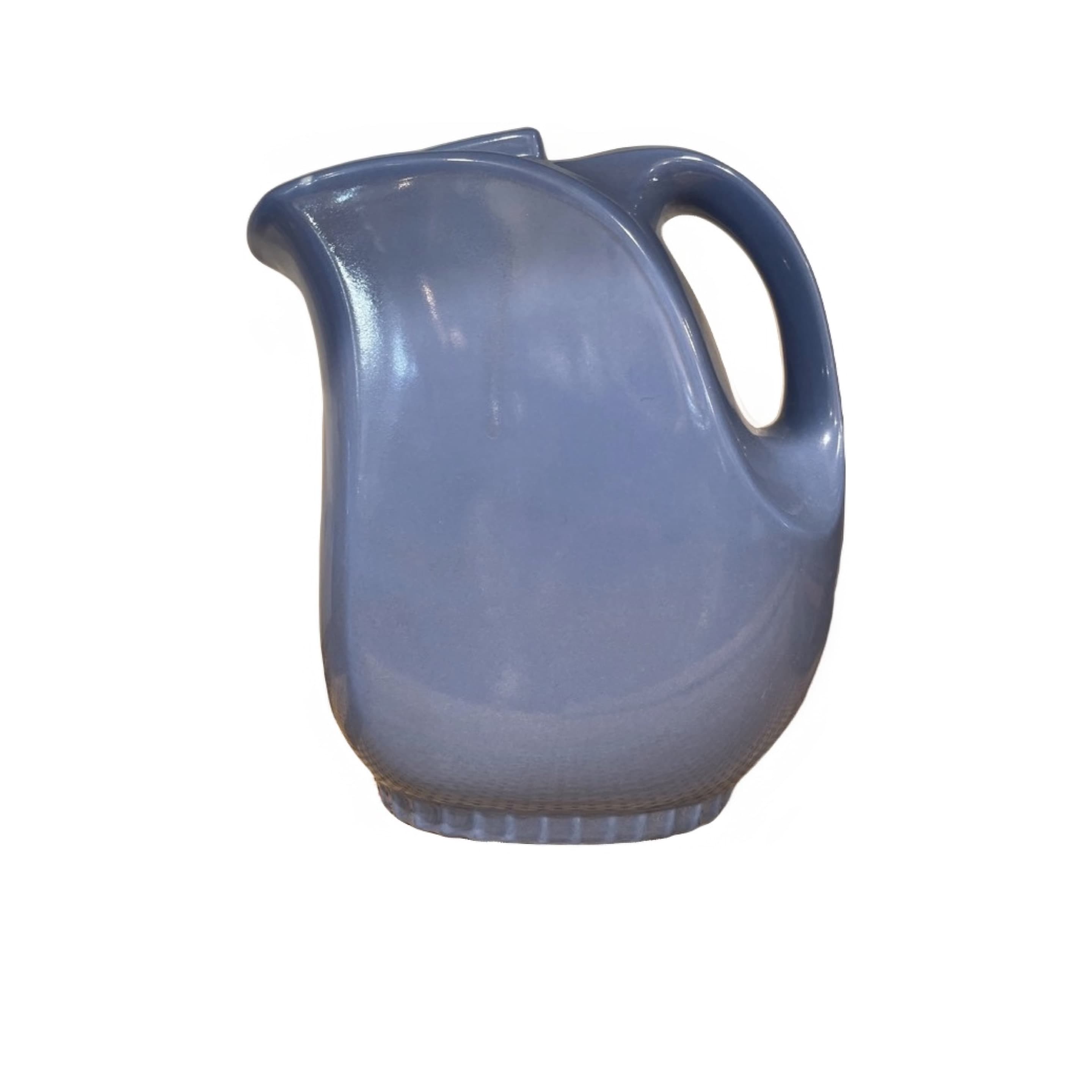 Hall China Donut Pitcher Montgomery Ward Exclusive Periwinkle Blue 7.5” Shape 5118 USA Vintage - Regular - Image 1