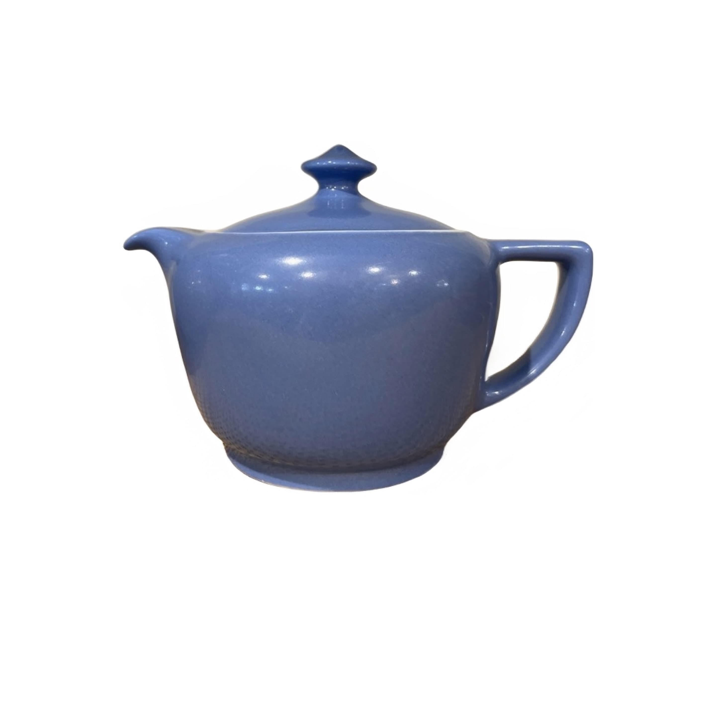 Hall China Tricolator Teapot Periwinkle Blue Non-Drop Spout Patent Vintage USA 4.5” - Regular - Image 1