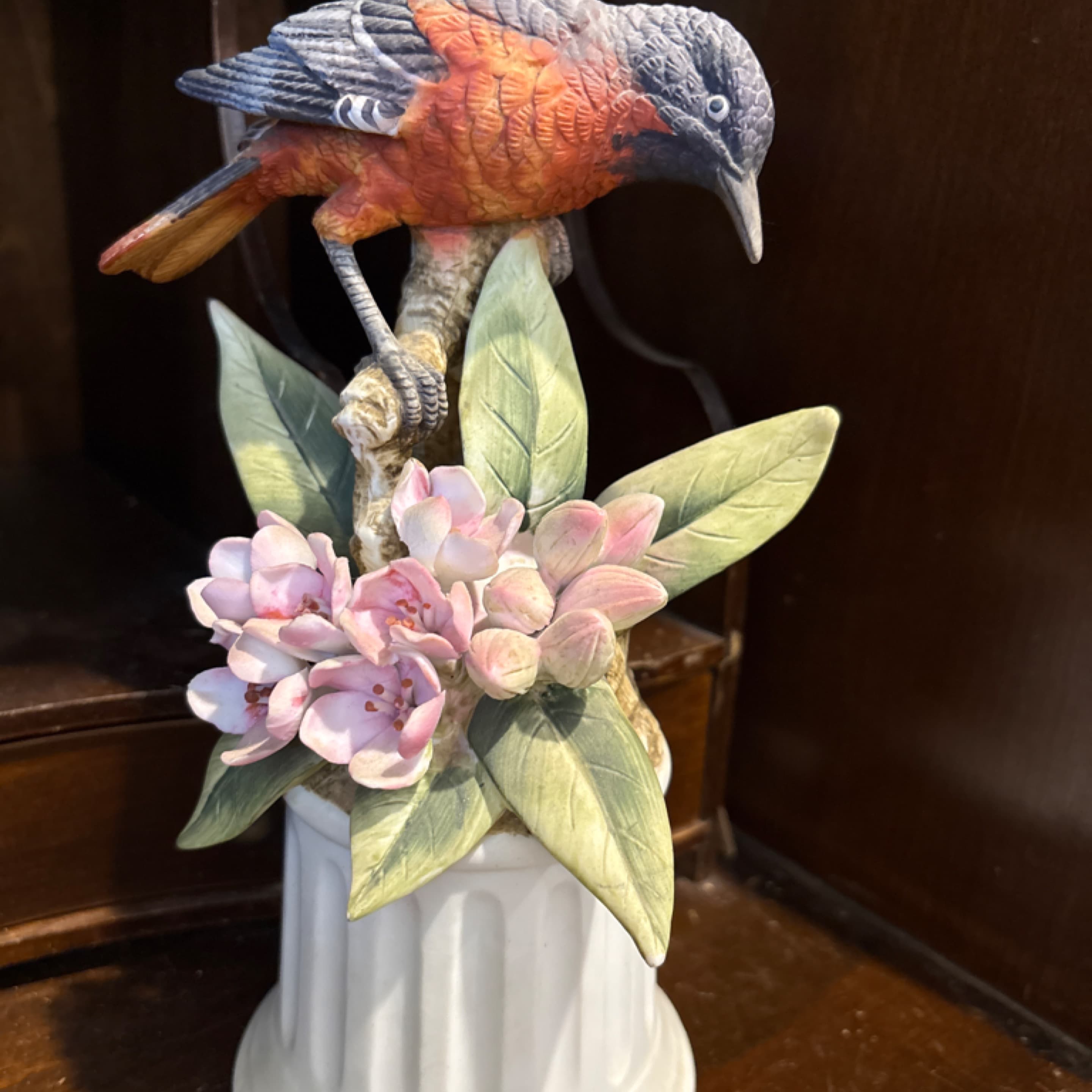 Sanford Japan Bisque Robin Figurine — #7895 - Regular