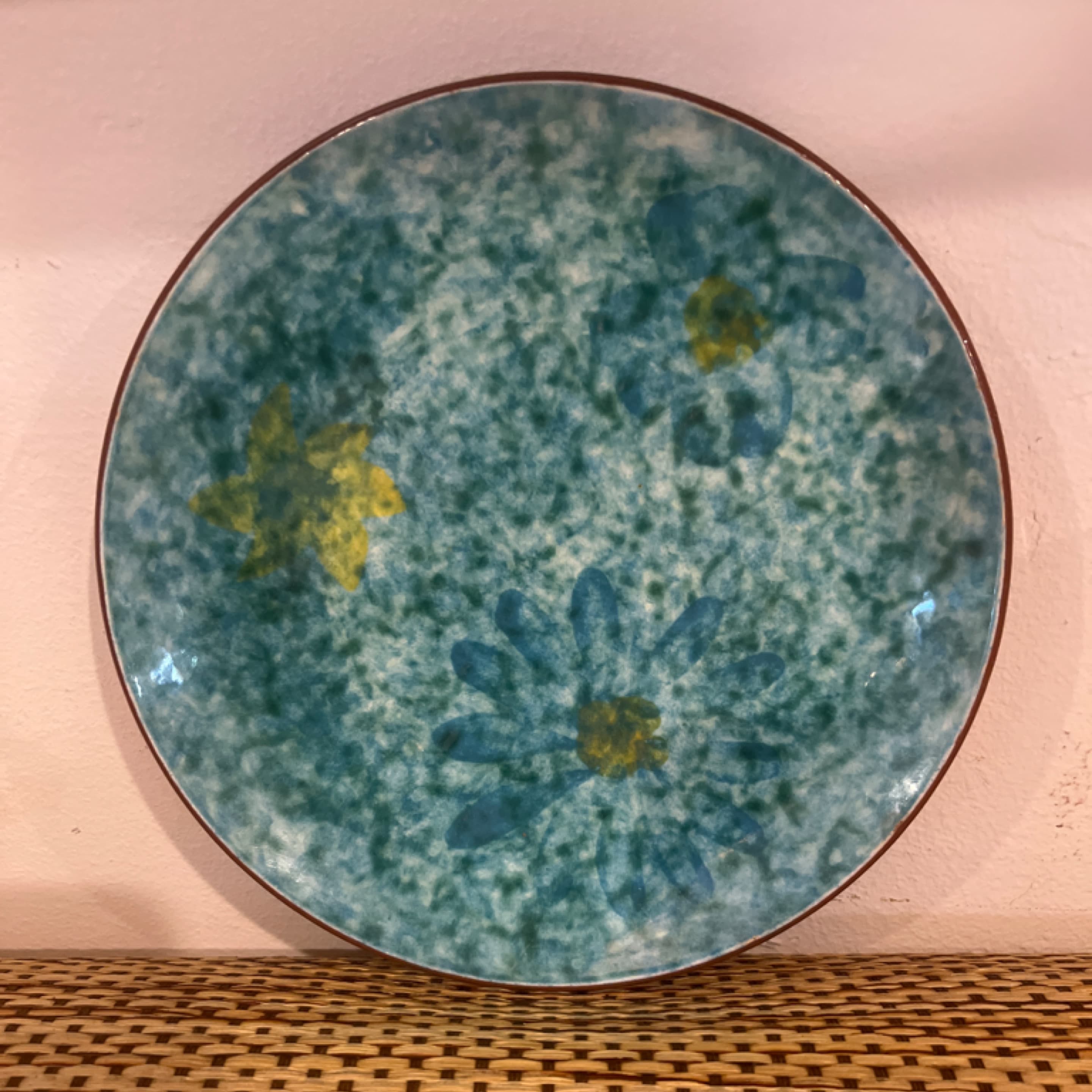 Stangl Pottery Stardust Pattern 6” Plate Hand Painted Oven Proof USA Excellent - Regular
