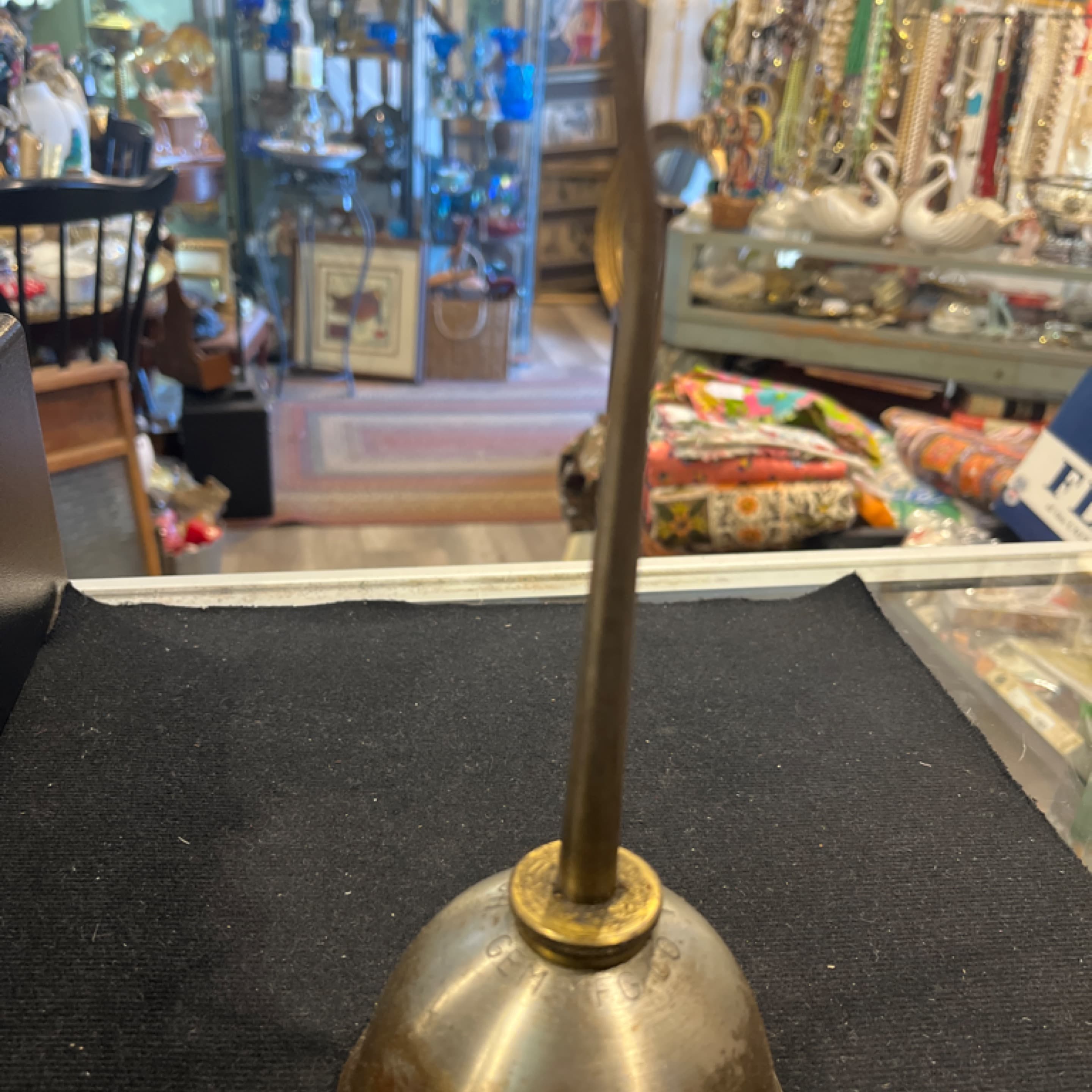 Vintage Brass Thumb Pump Oiler - Regular
