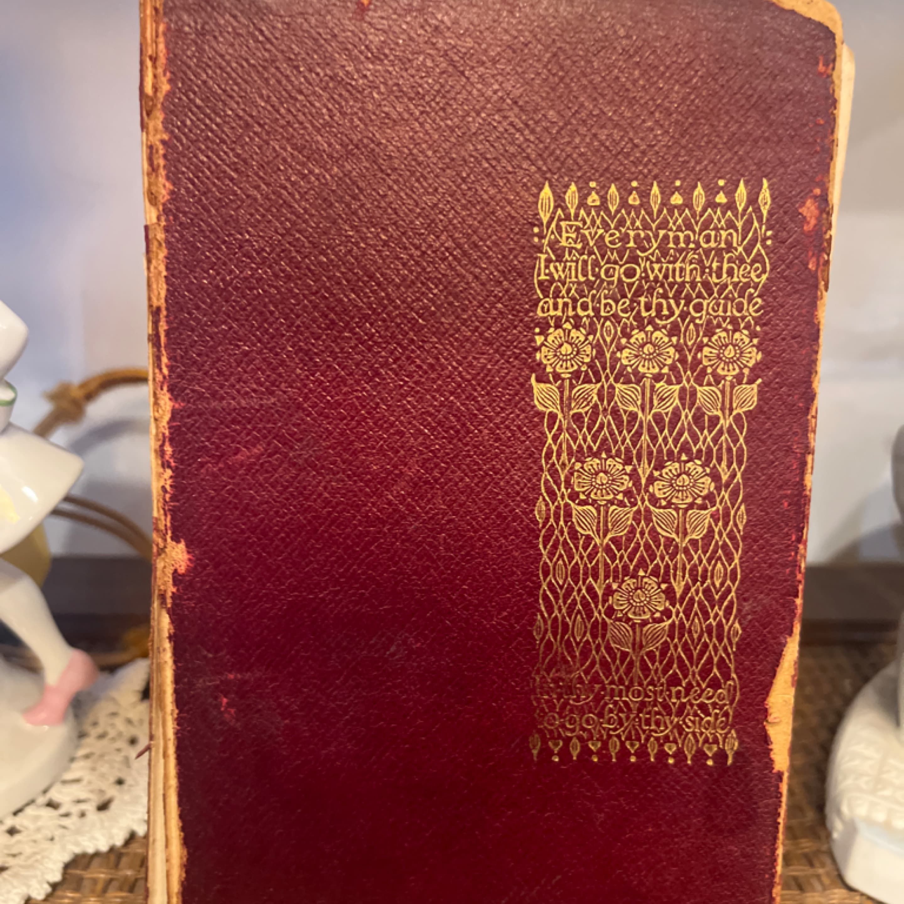 Antique Decorative Book with Victorian Cloth Binding - Regular