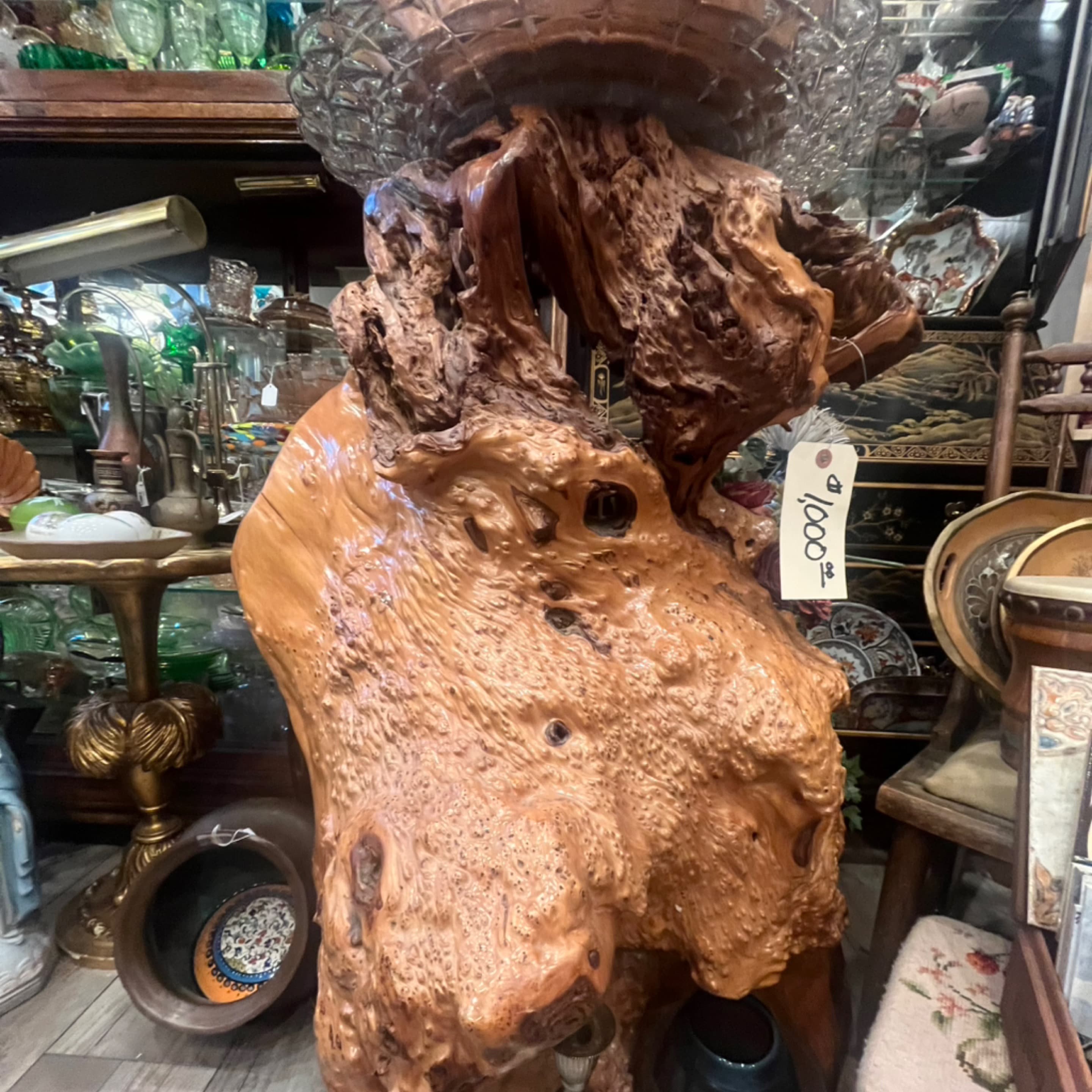 3ft x 2ft Natural Burl Pedestal - Regular