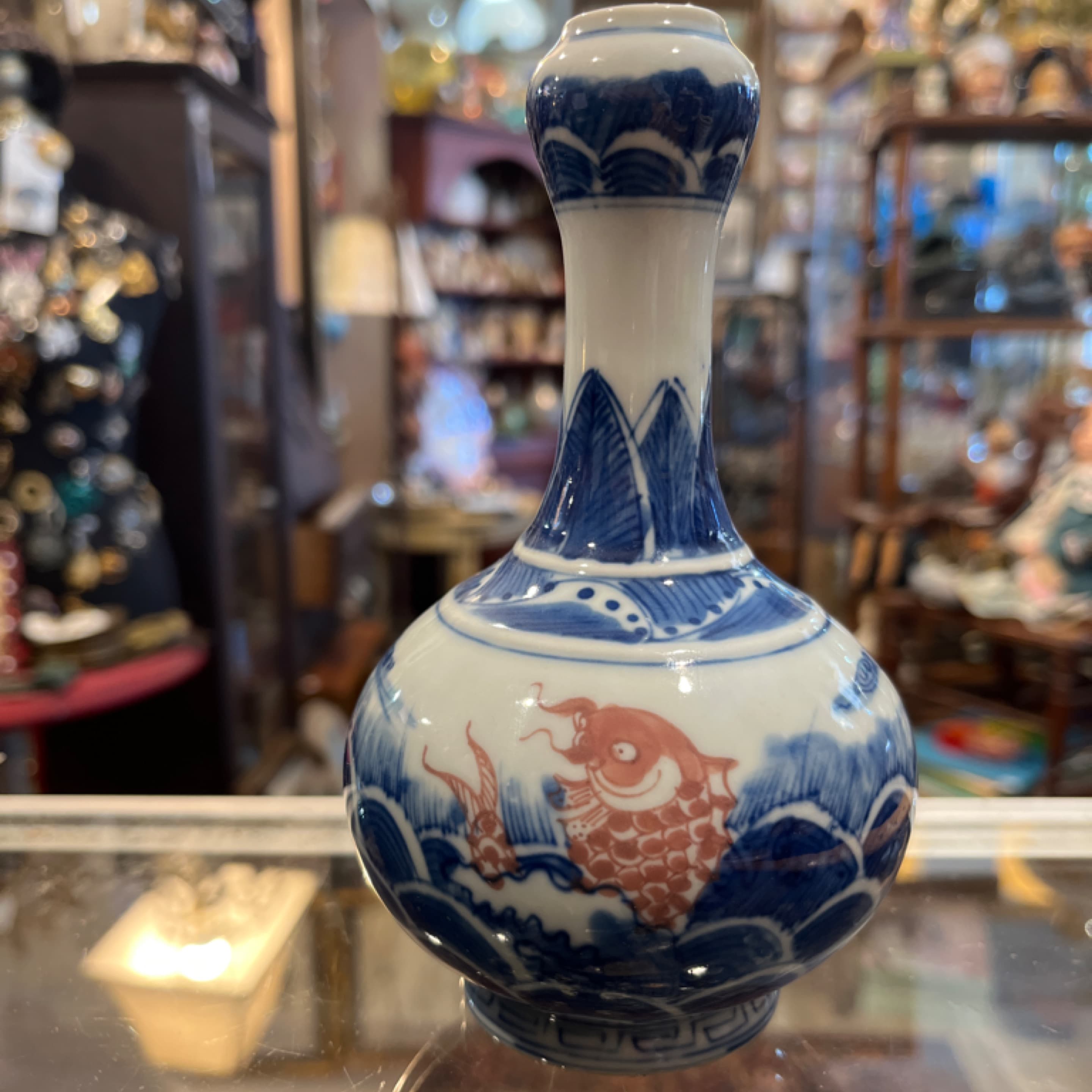 Chinese Vase with Koi 6” - Regular