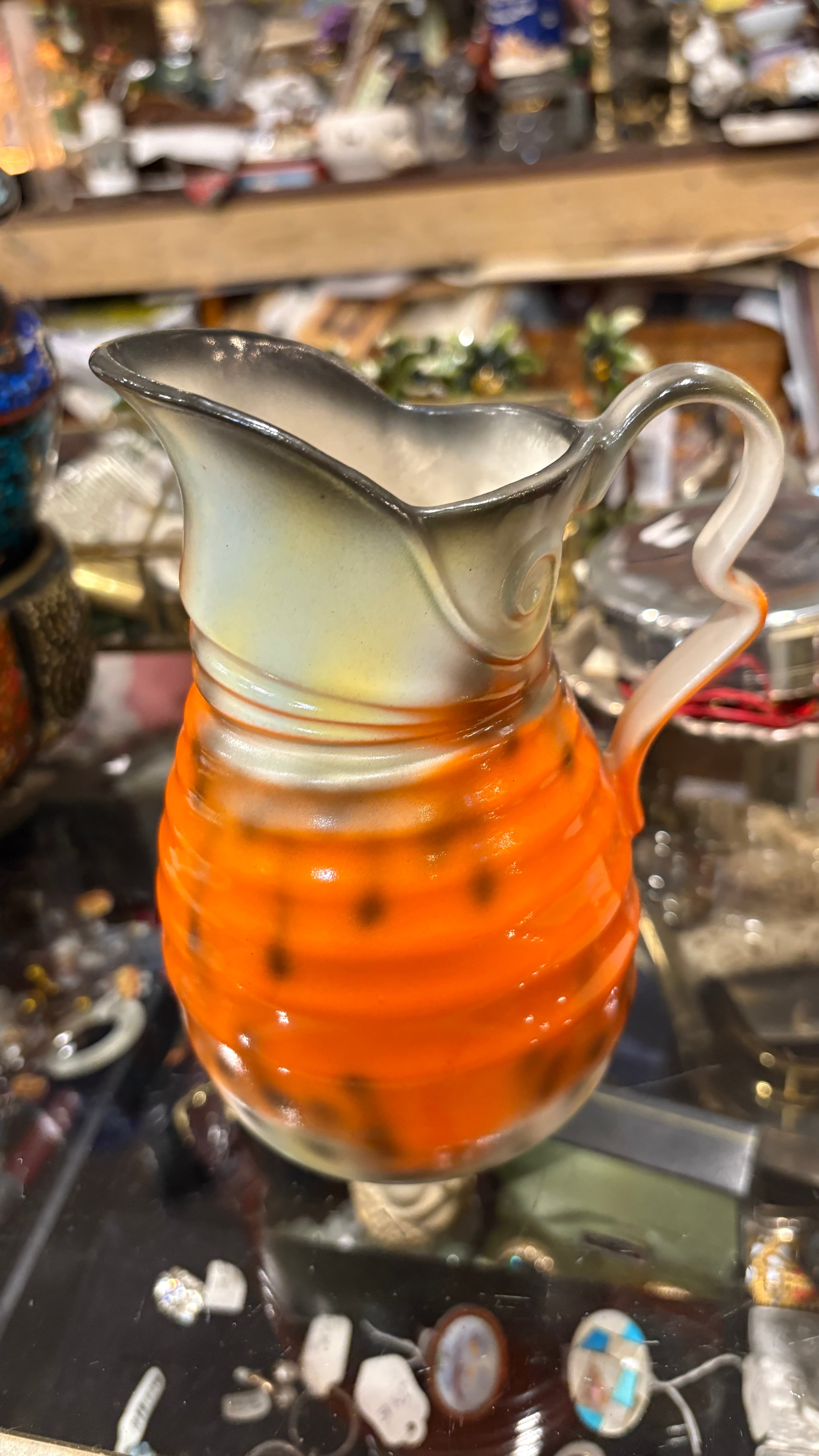 Czechoslovakian Pottery Pitcher - Regular