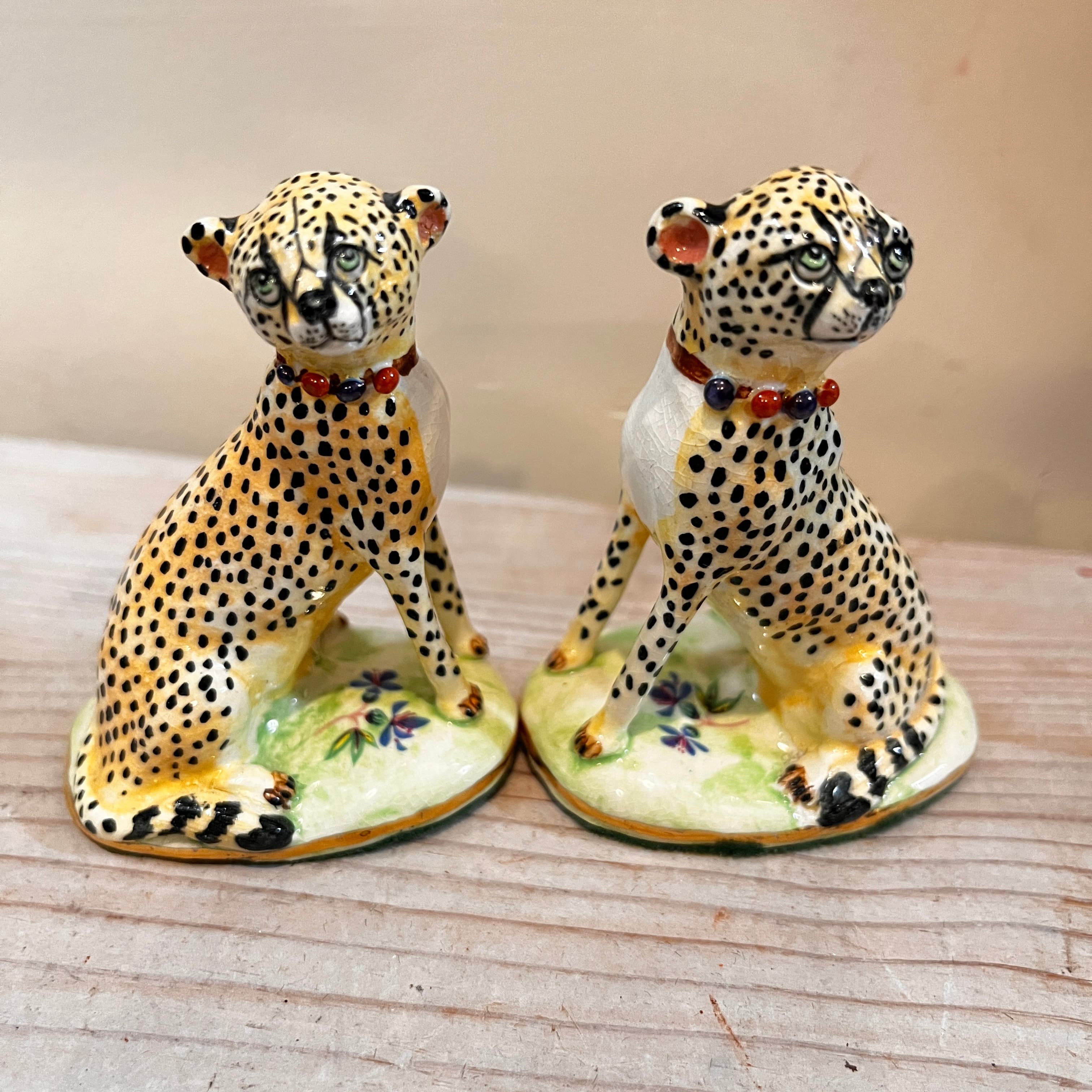 Basil Matthews Cheetah Figurines, Signed Pair — Mid-Century - Regular - Image 1