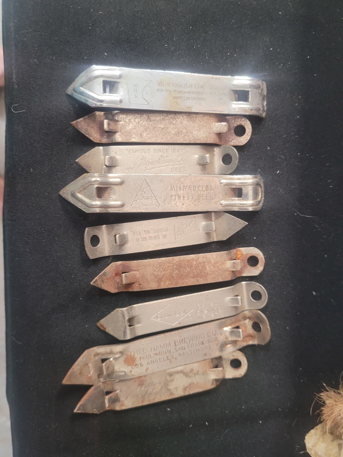 Vintage Beer Advertising Bottle Opener Lot – Blatz, Leinenkugel’s, Hamm’s & Grai