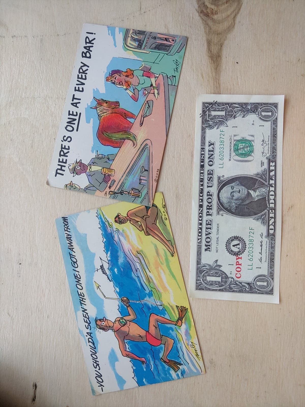 Vintage mid-century comic/humor postcards