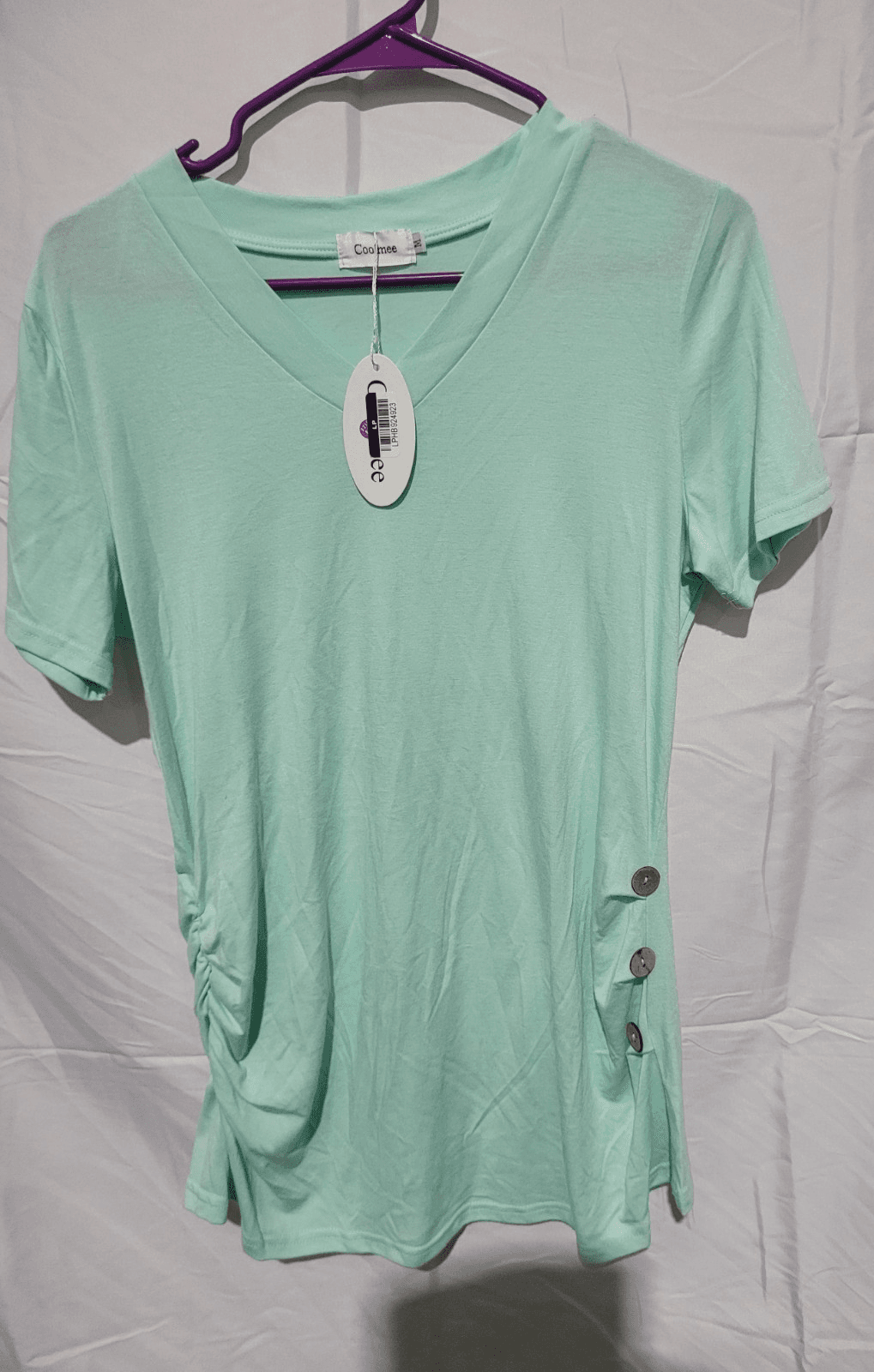 SIZE MEDIUM Green Short Sleeve Shirt