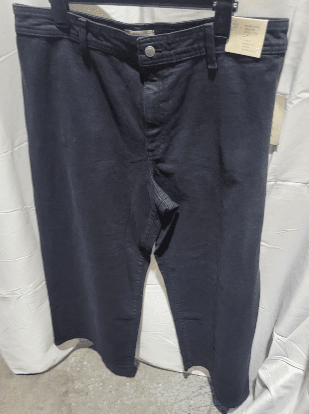 Size 16 Black Sailor leg jeans