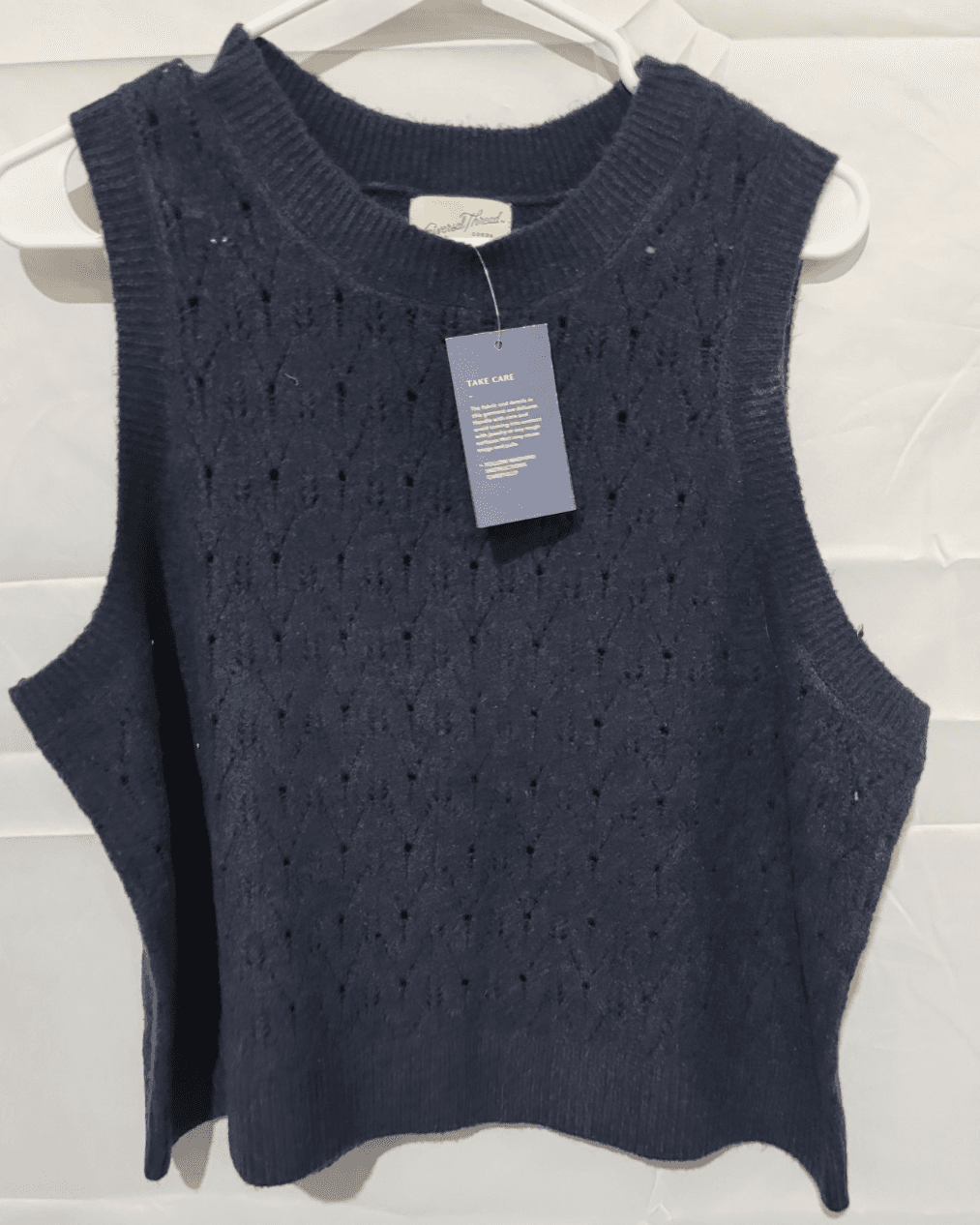 SIZE XXL Blue Sweater Vest