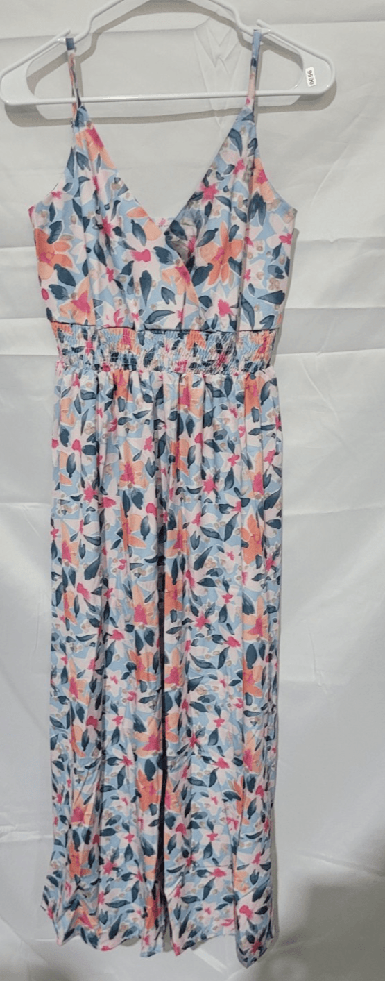 SIZE LARGESpaghetti Strap Flower Dress