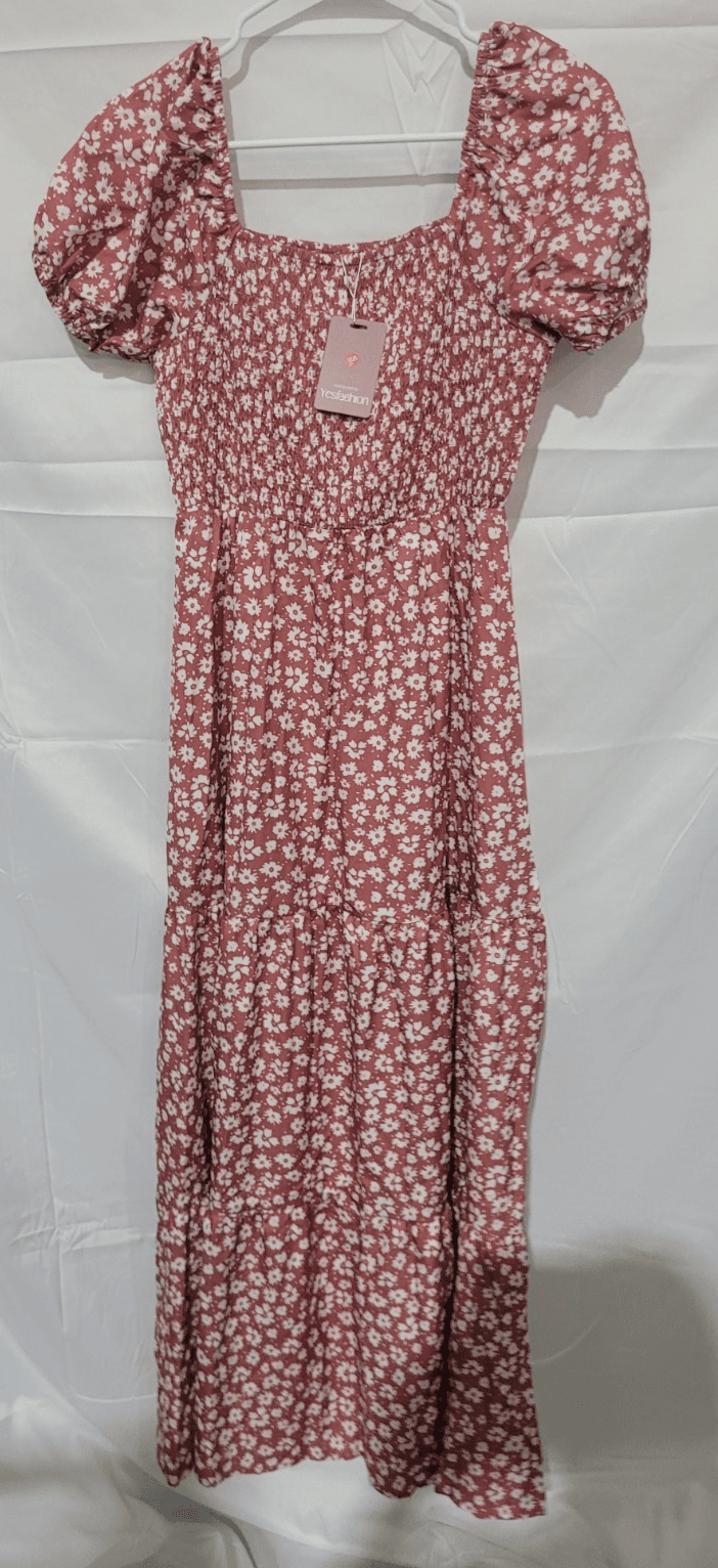 SIZE SMALL Pink Flower Dress