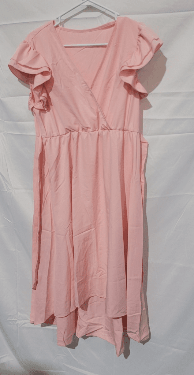 SIZE LARGE Pink Peach Dress