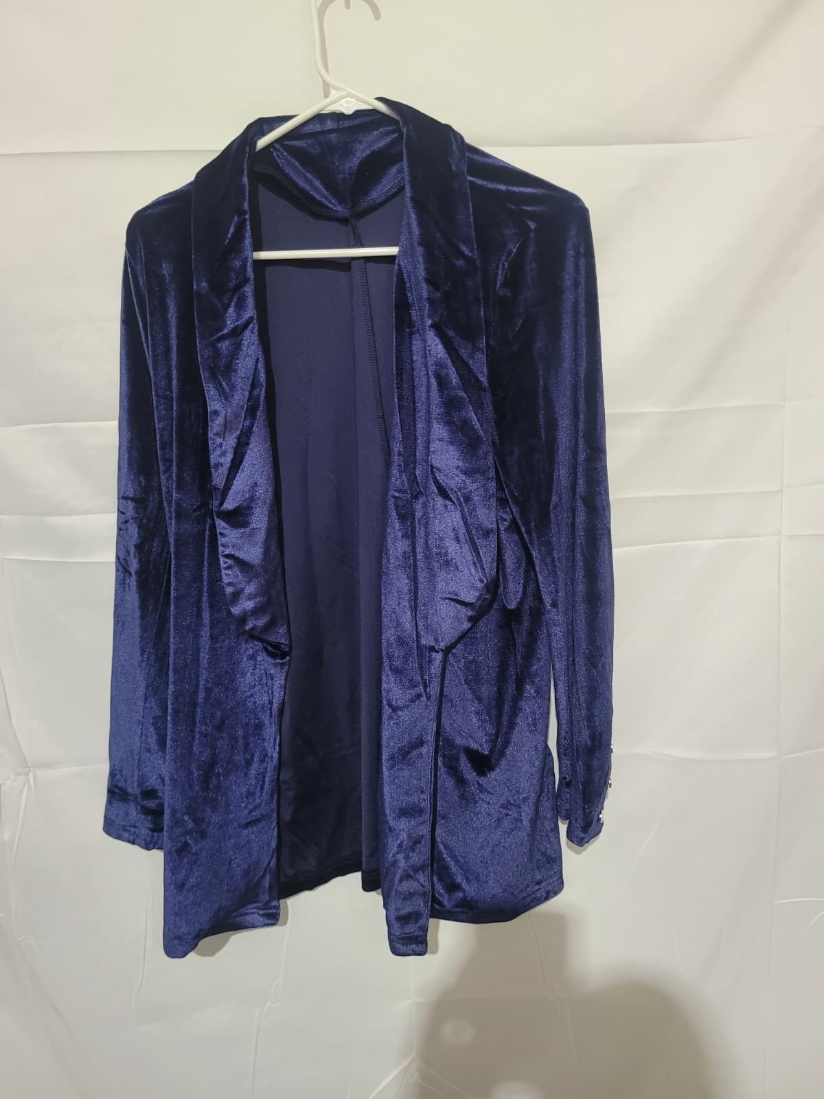 SIZE MEDIUM Velvet Blue Blazer