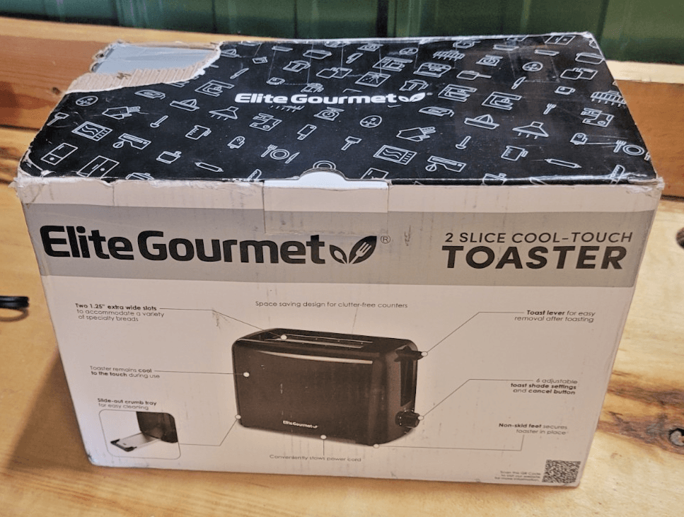Elite Gourmet 2 slice cool touch Toaster