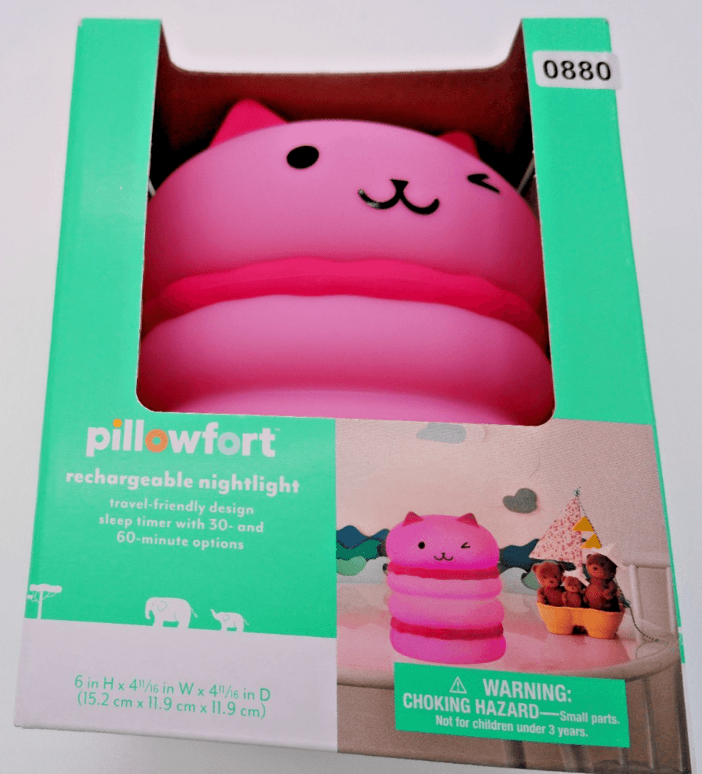 Rechargeable Night Light Pink Cat