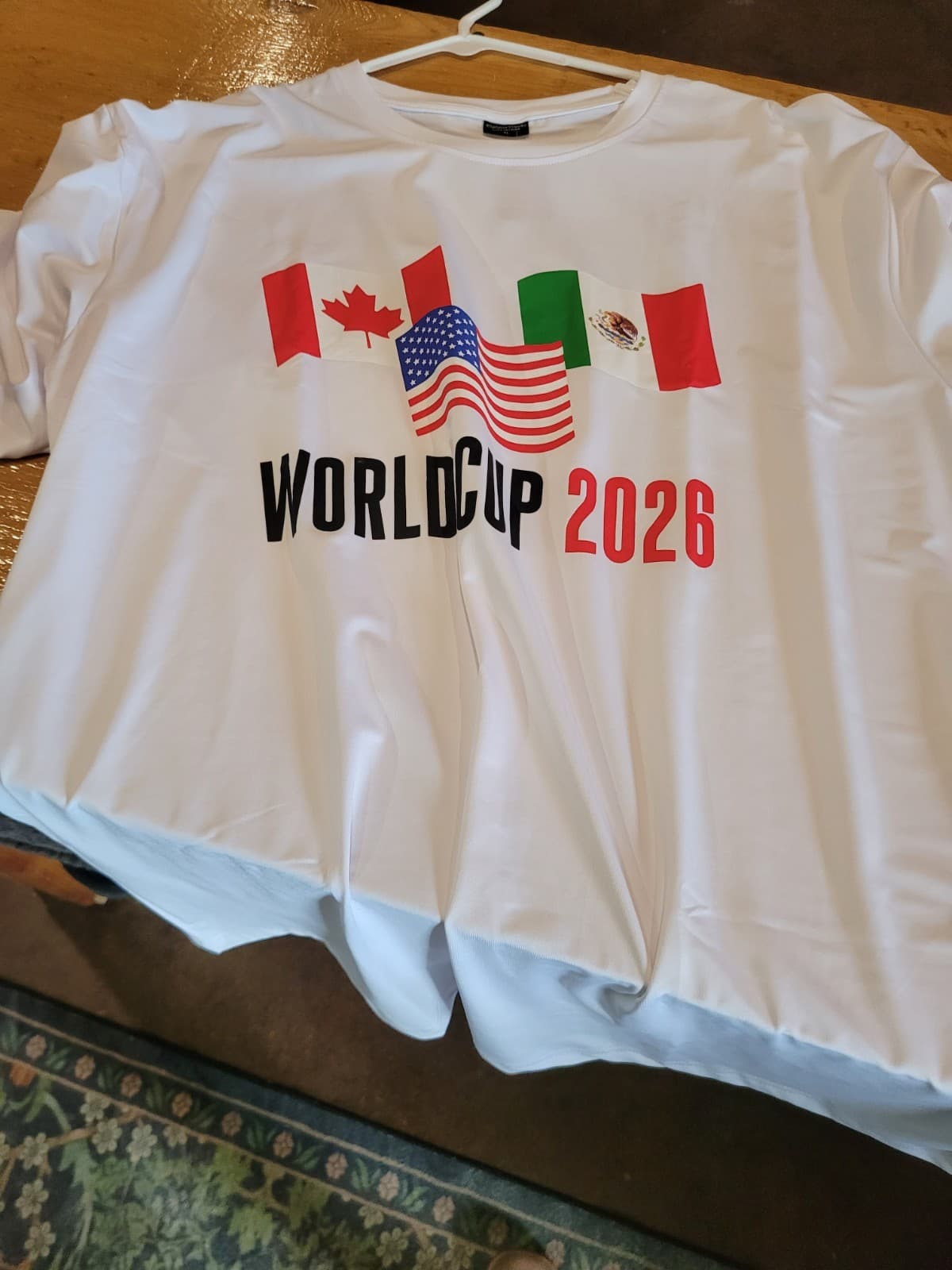 Men's XL World Cup short sleeve shirt