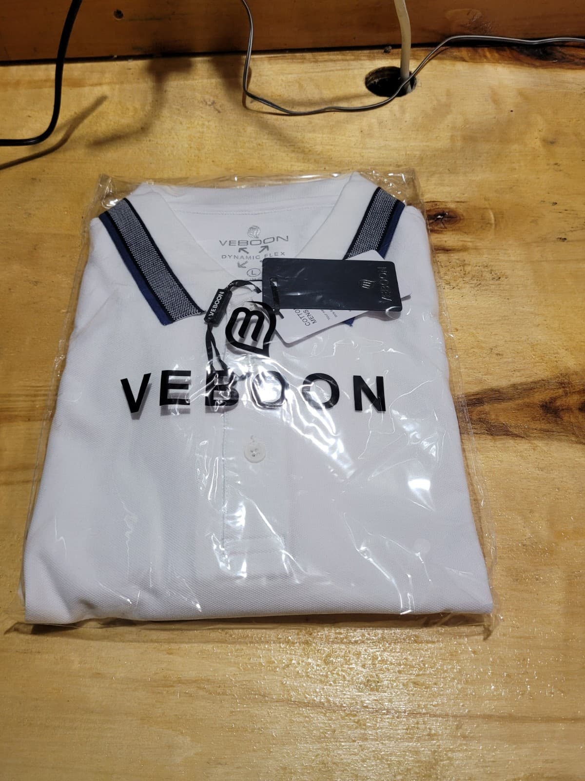 Men's Large White Polo