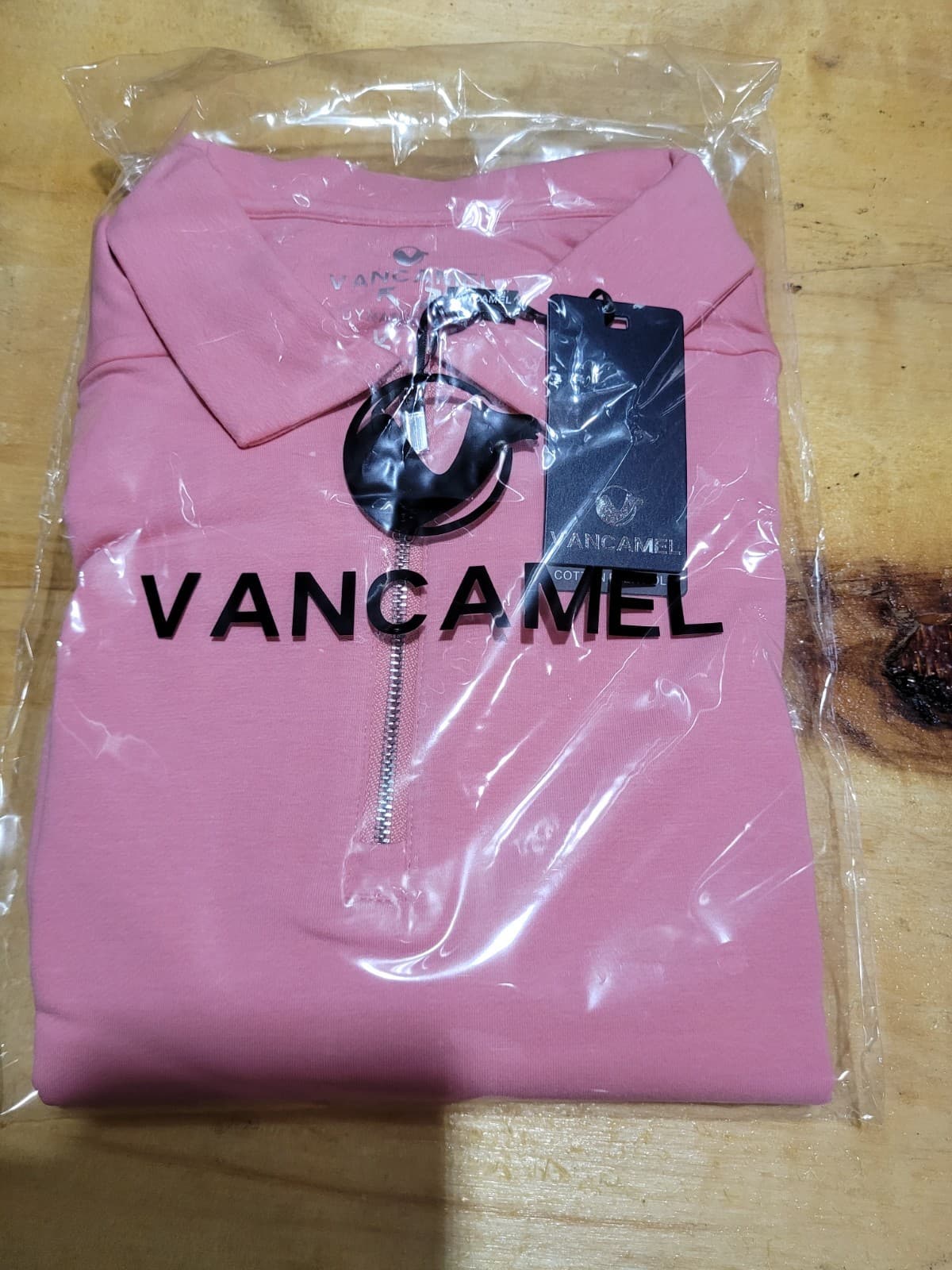 Men's XL Pink Polo zipper