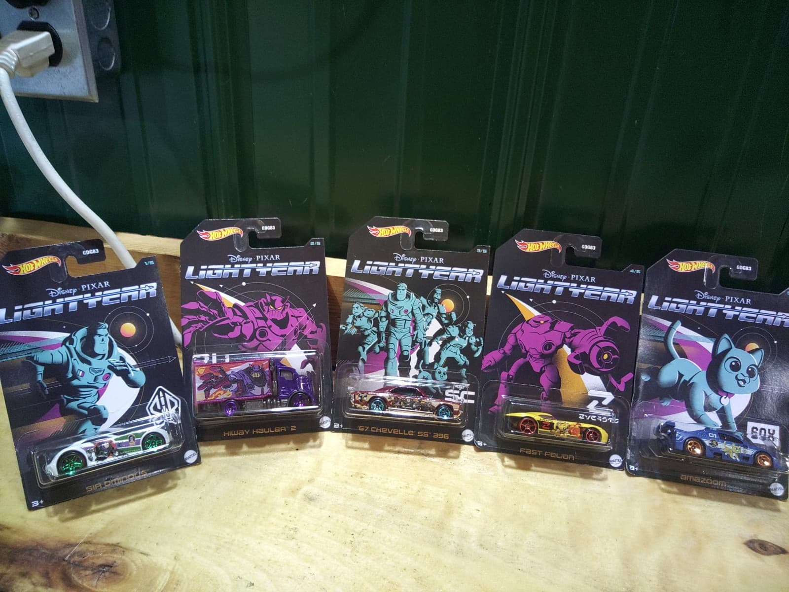 2022 Hot Wheels Disney Pixar LIGHTYEAR (Complete set of 5)