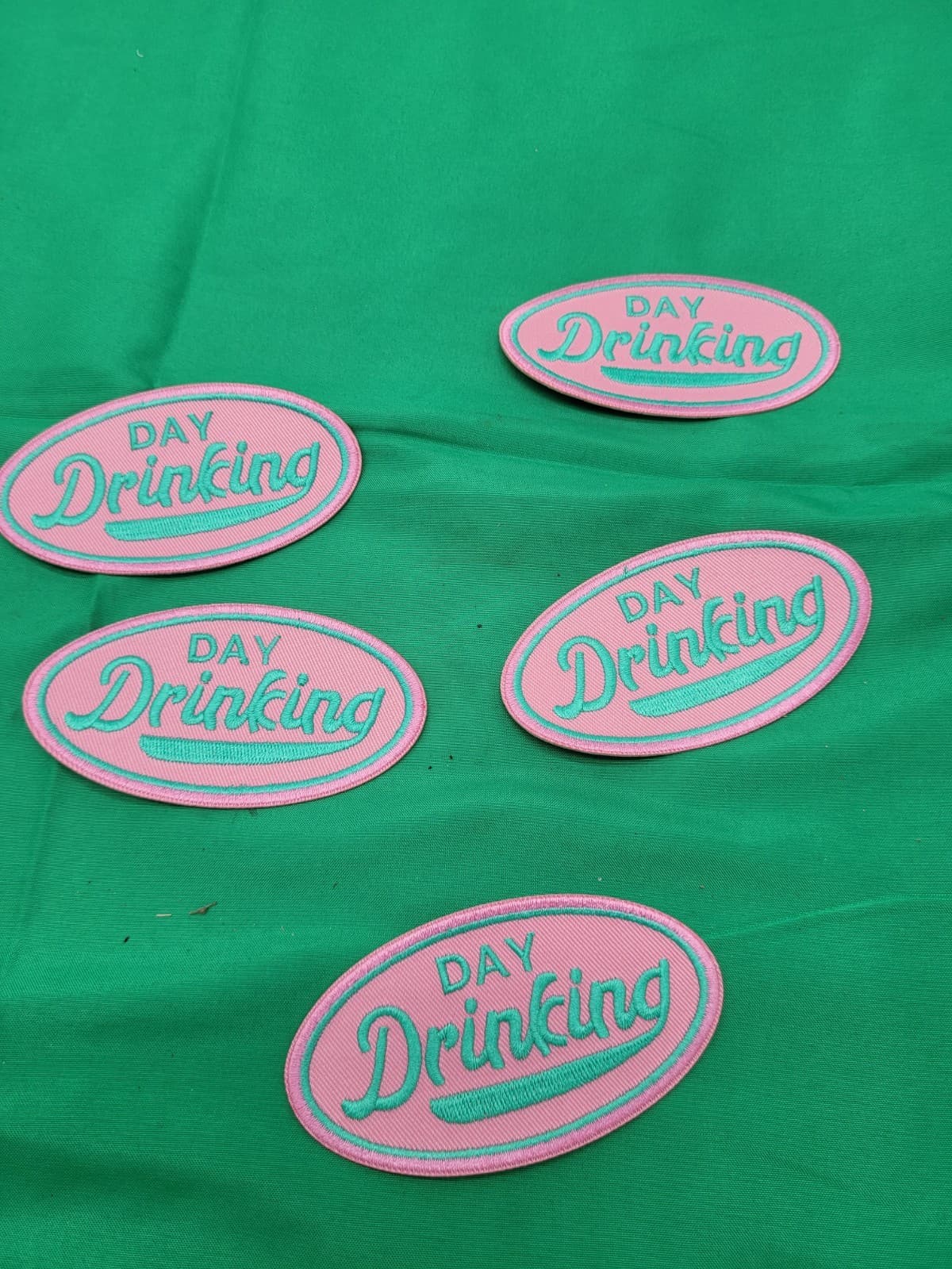 Lot of 4 “Boats Hoes ’24” Embroidered Iron-On Patches Funny Lake Party Summer
