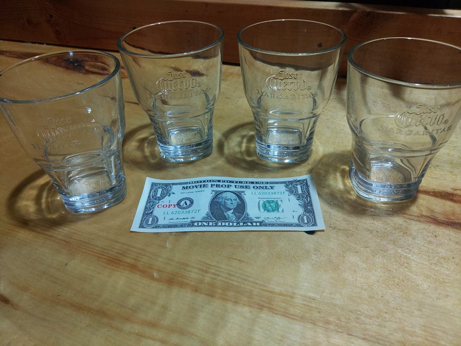 Vintage Jose Cuervo Margaritas Embossed Cocktail Glasses – Set of 4