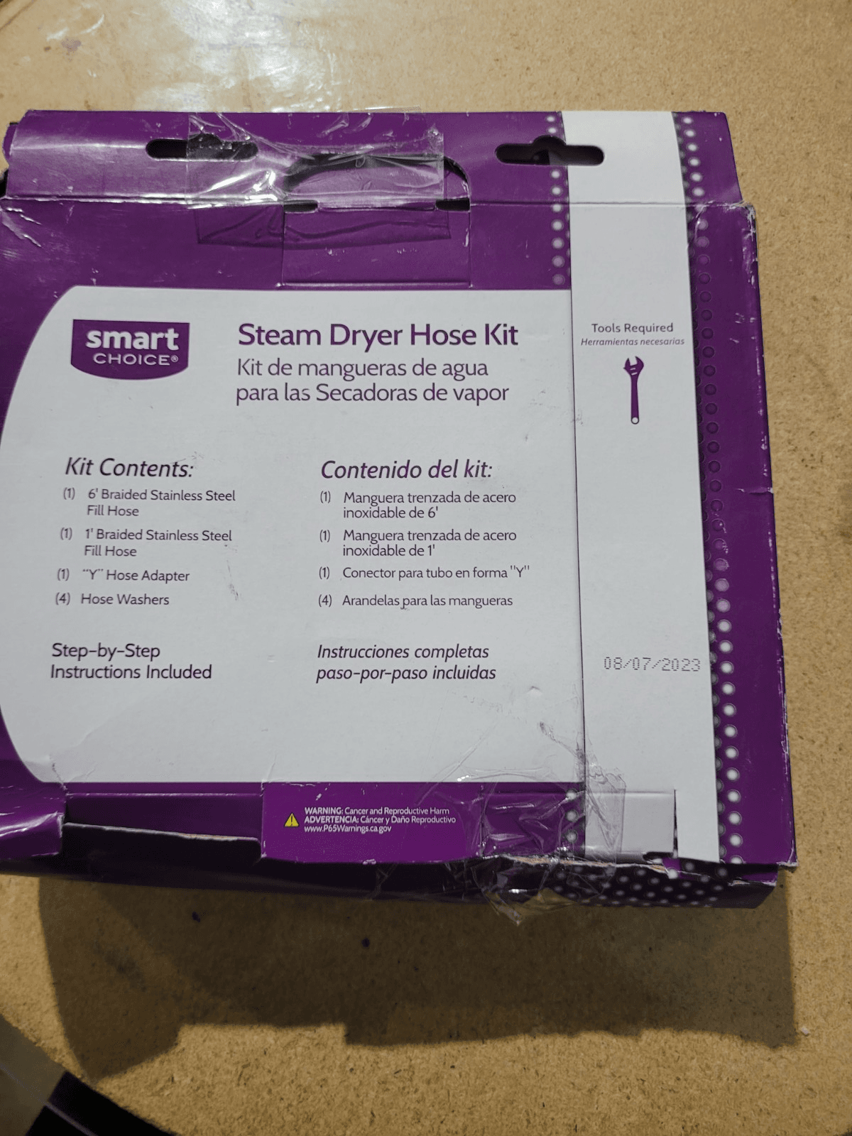 Smart Choice - Steam Dryer Installation Kit - Stainless-Steel