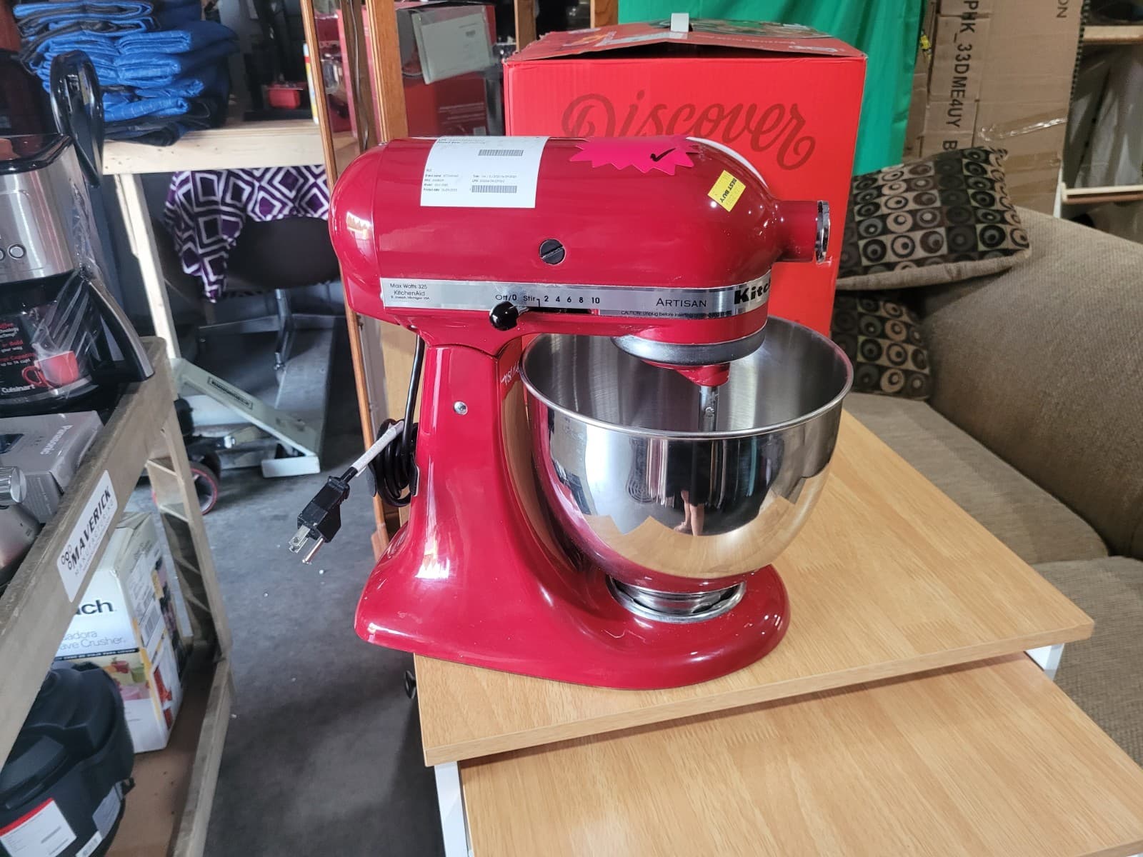 KitchenAid Artisan Series 5 Quart Tilt-Head Stand Mixer - Empire Red