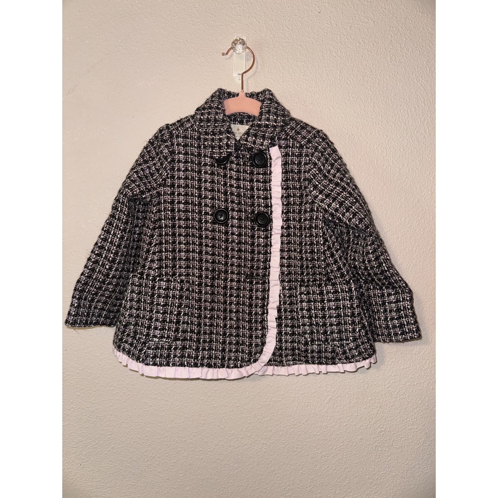 Kate Spade Tweed Coat Sz 18m