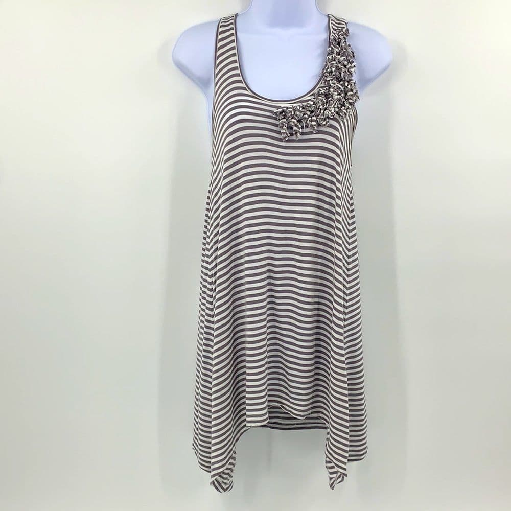 Cabi Striped Long Tank Sz XS