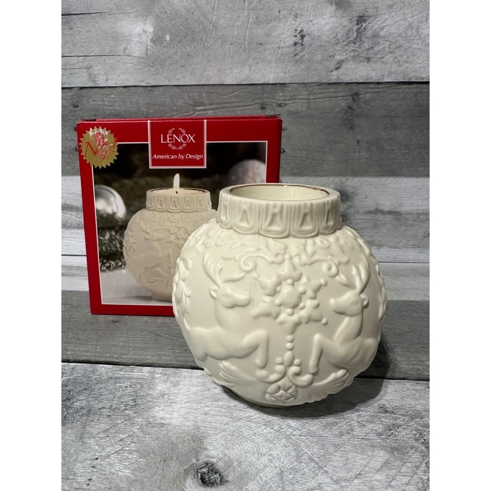 Lenox Ornamental Glow Winter Demask Votive
