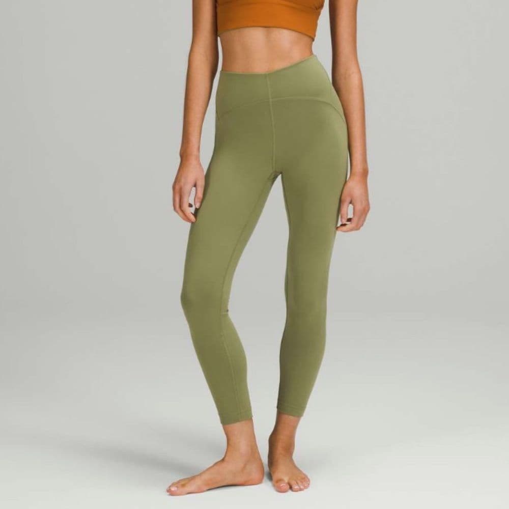 Lululemon Instill High Rise Tight 25” in Bronze Green Sz 8