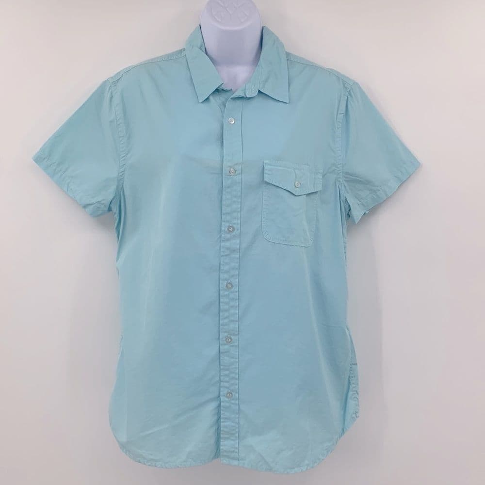 Save Khaki United Poplin Short Sleeve Work Shirt Sz L NWT
