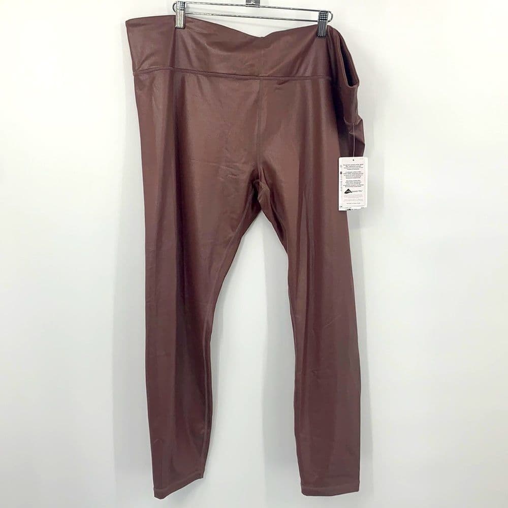 Athleta Elation Shimmer Tights Cinnamon 2X