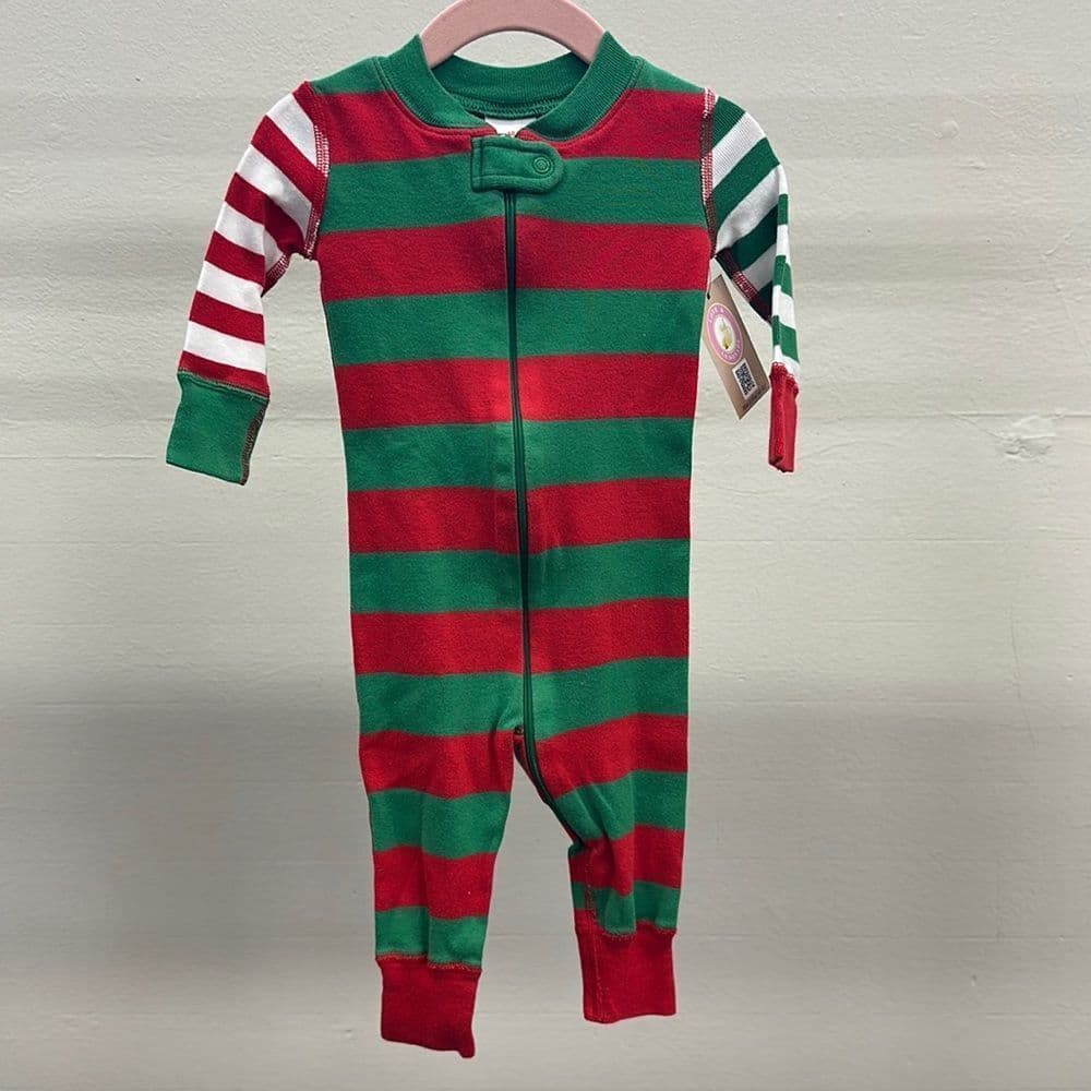 Hanna Andersson Holiday Stripe Pjs 60cm 6-9m