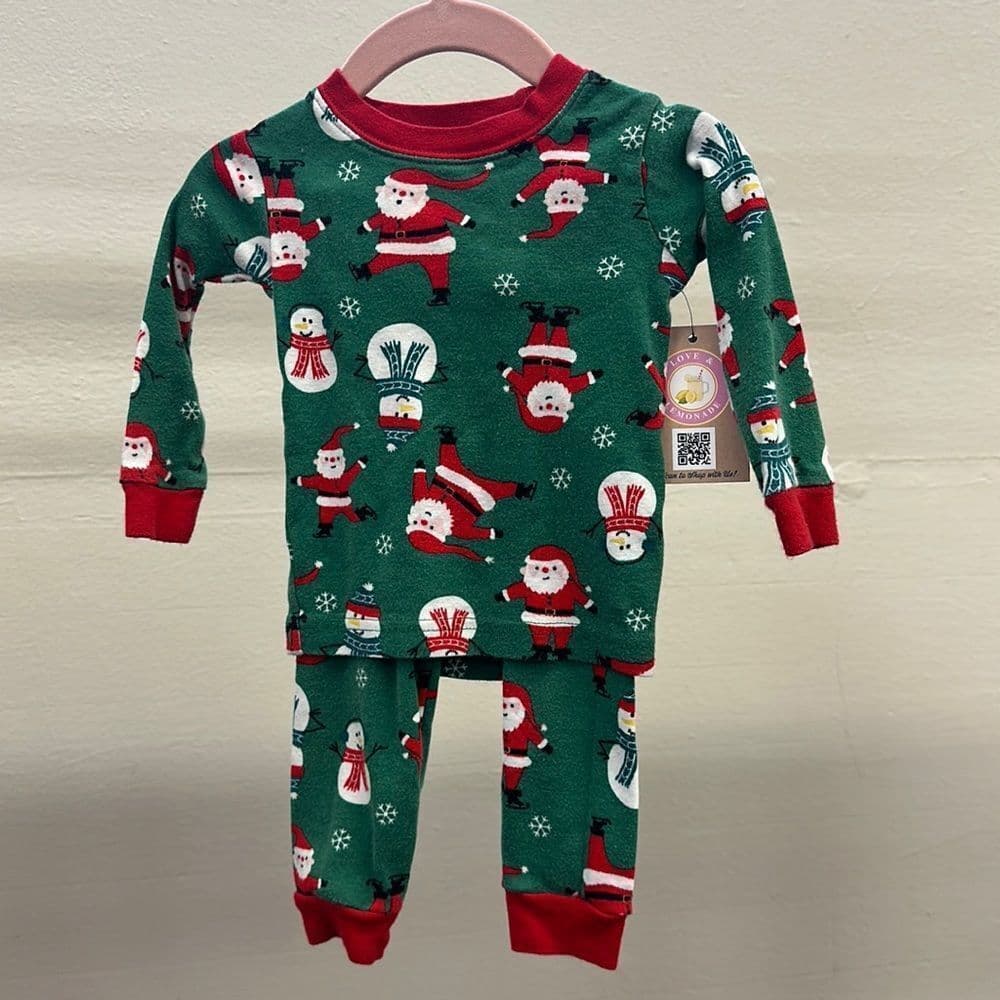 Carters Santa 2pc Pjs 9m