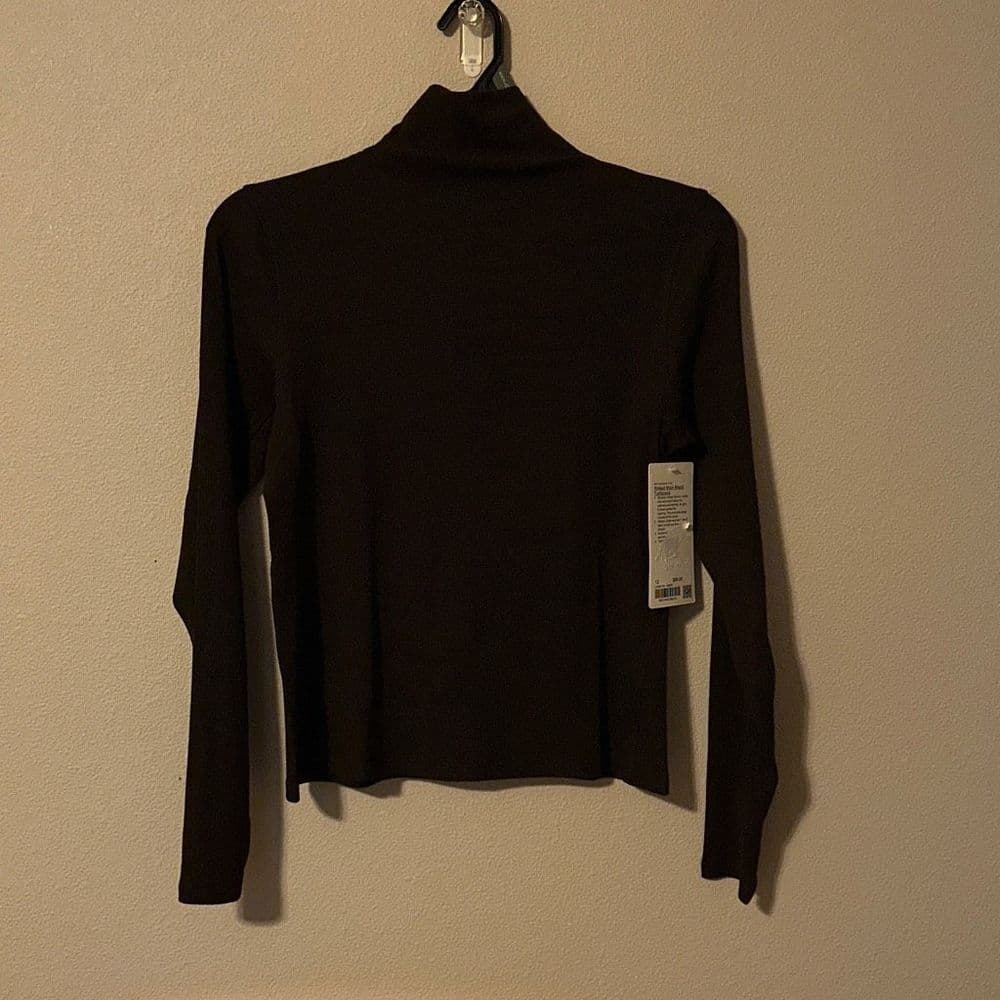 Lululemon Ribbed Wool-Blend Turtleneck in Espresso NWT Sz 12